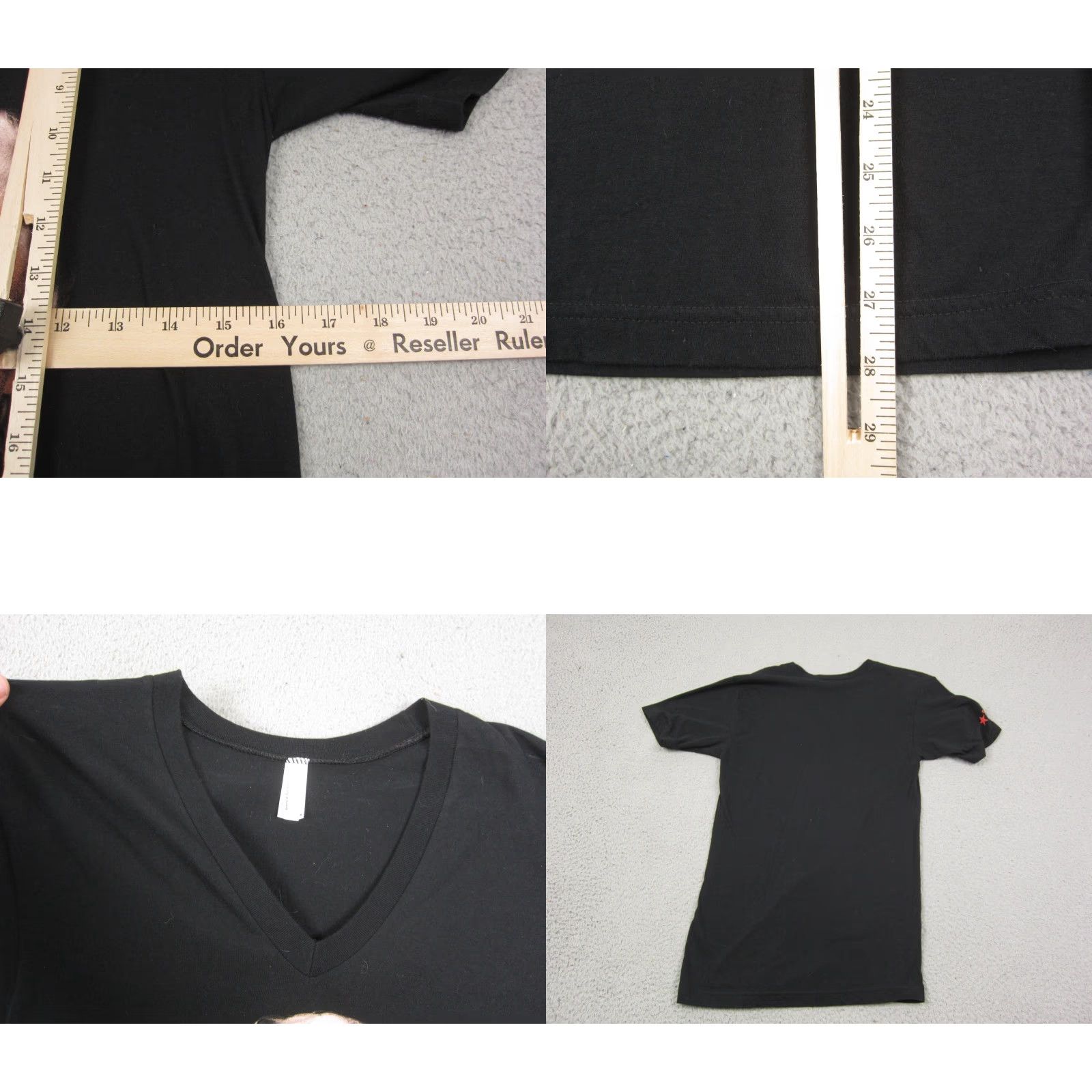 American Apparel American Apparel Shirt Womens Small Black V-Neck Marilyn Monroe 90s Classic Casual Tee Women Girls Mens? Size S / US 4 / IT 40 - 9 Thumbnail