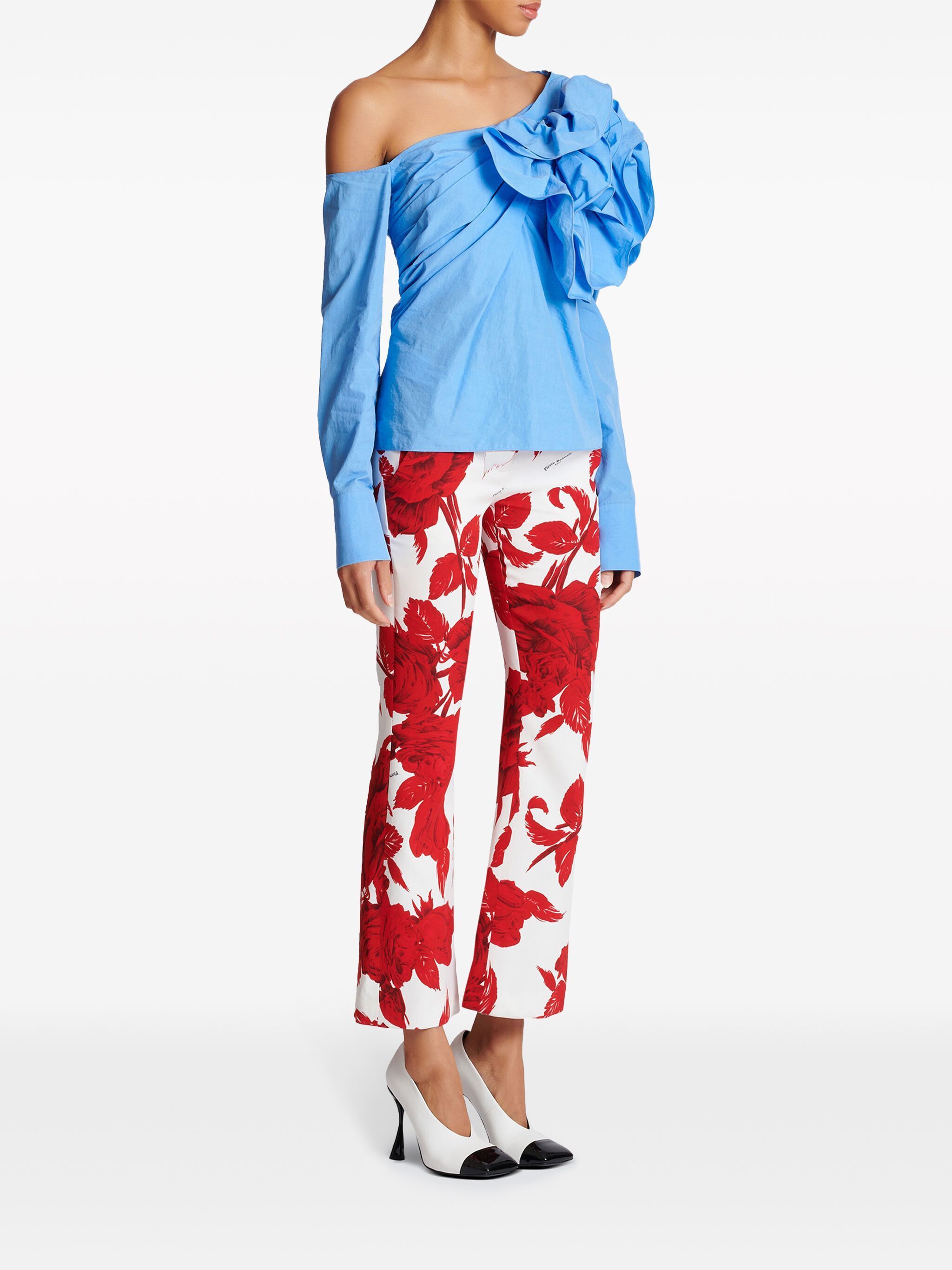 Balmain o1s1wg110125 Blouse in Light Blue Size M / US 6-8 / IT 42-44 - 3 Thumbnail