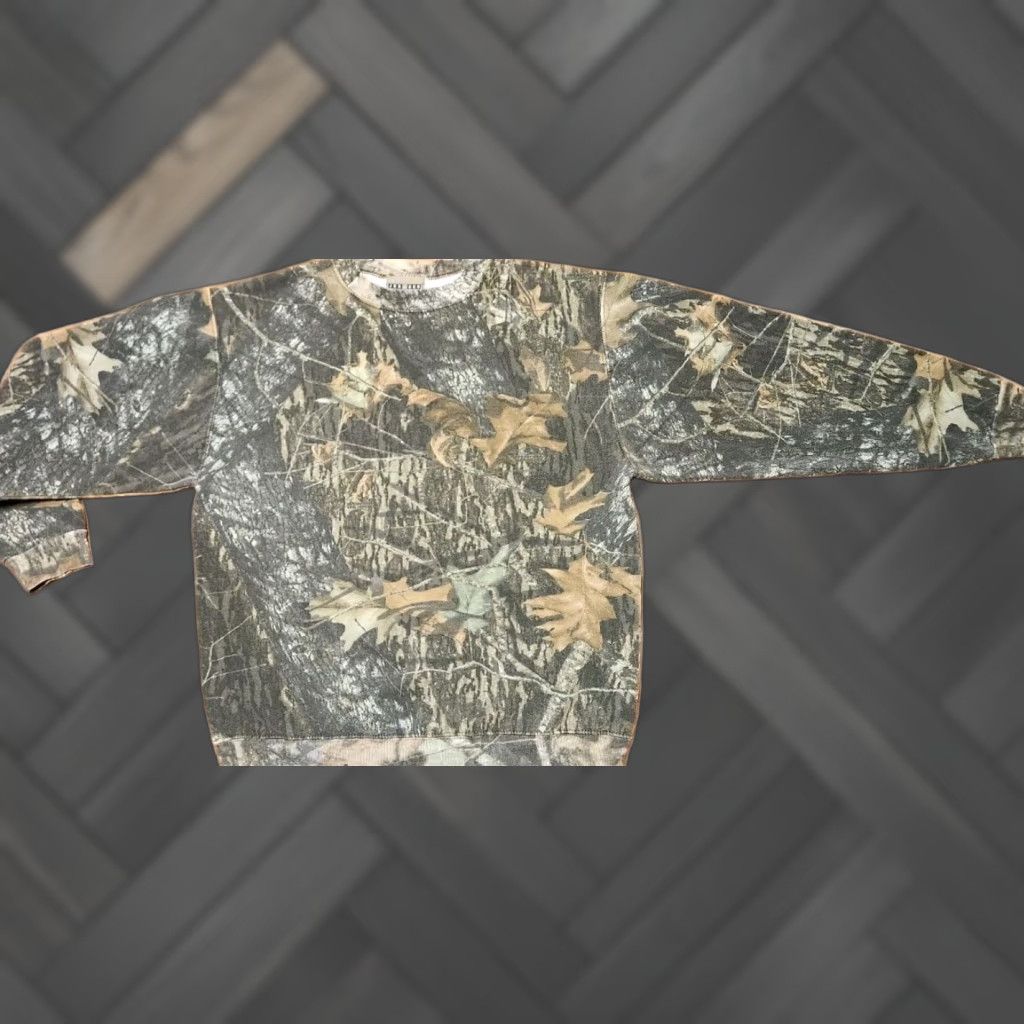 Jerzees VINTAGE Mossy Oak Break Up Camo Sweatshirt Mens L Large Jerzees Pullover Knit Crew Neck Sweatshirt Size US L / EU 52-54 / 3 - 1 Thumbnail