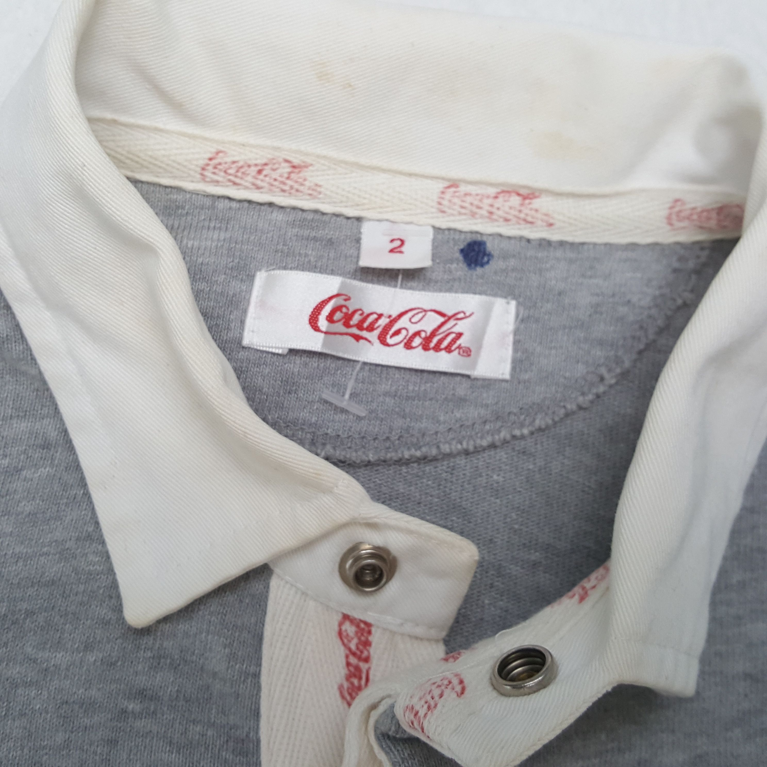 Coca Cola COCA COLA Streetwear Long Sleeve Polos C285N80 Size US M / EU 48-50 / 2 - 4 Thumbnail