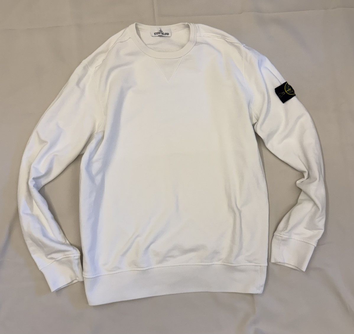 Stone Island Stone Island White Sweatshirt Size US L / EU 52-54 / 3 - 1 Thumbnail