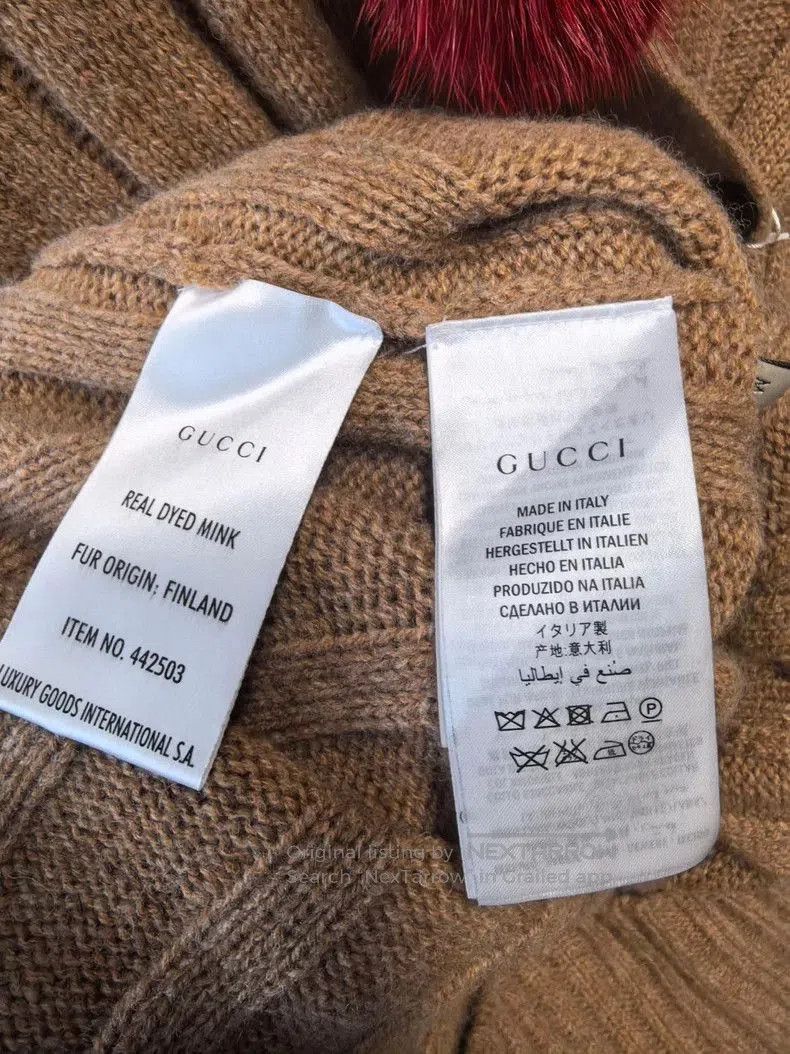 Gucci Gucci Fox Fur Collar Long Sweater M. Size US M / EU 48-50 / 2 - 7 Thumbnail