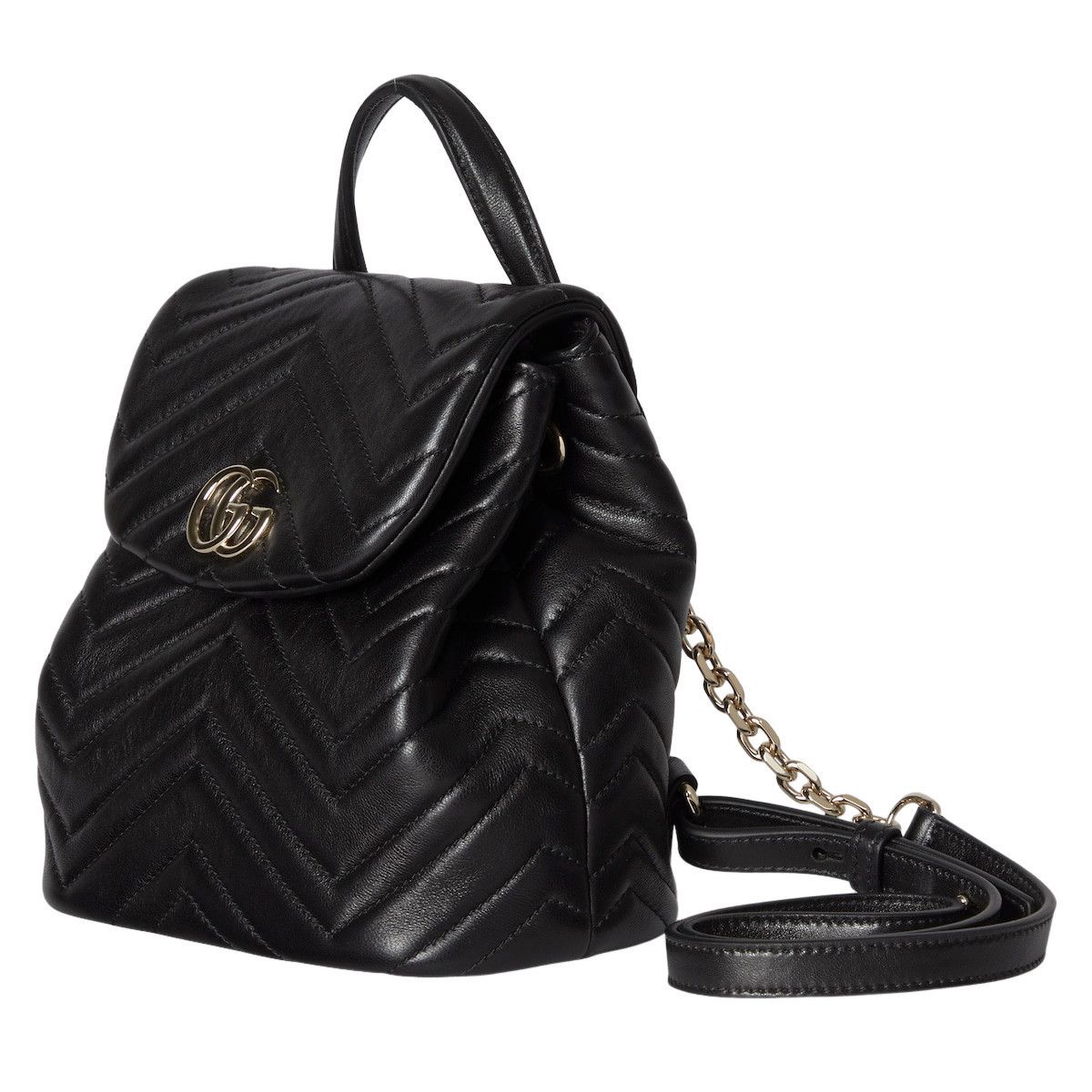 Gucci GUCCI GG Marmont Mini $2950 Black Backpack New & Authentic Size ONE SIZE - 2 Thumbnail