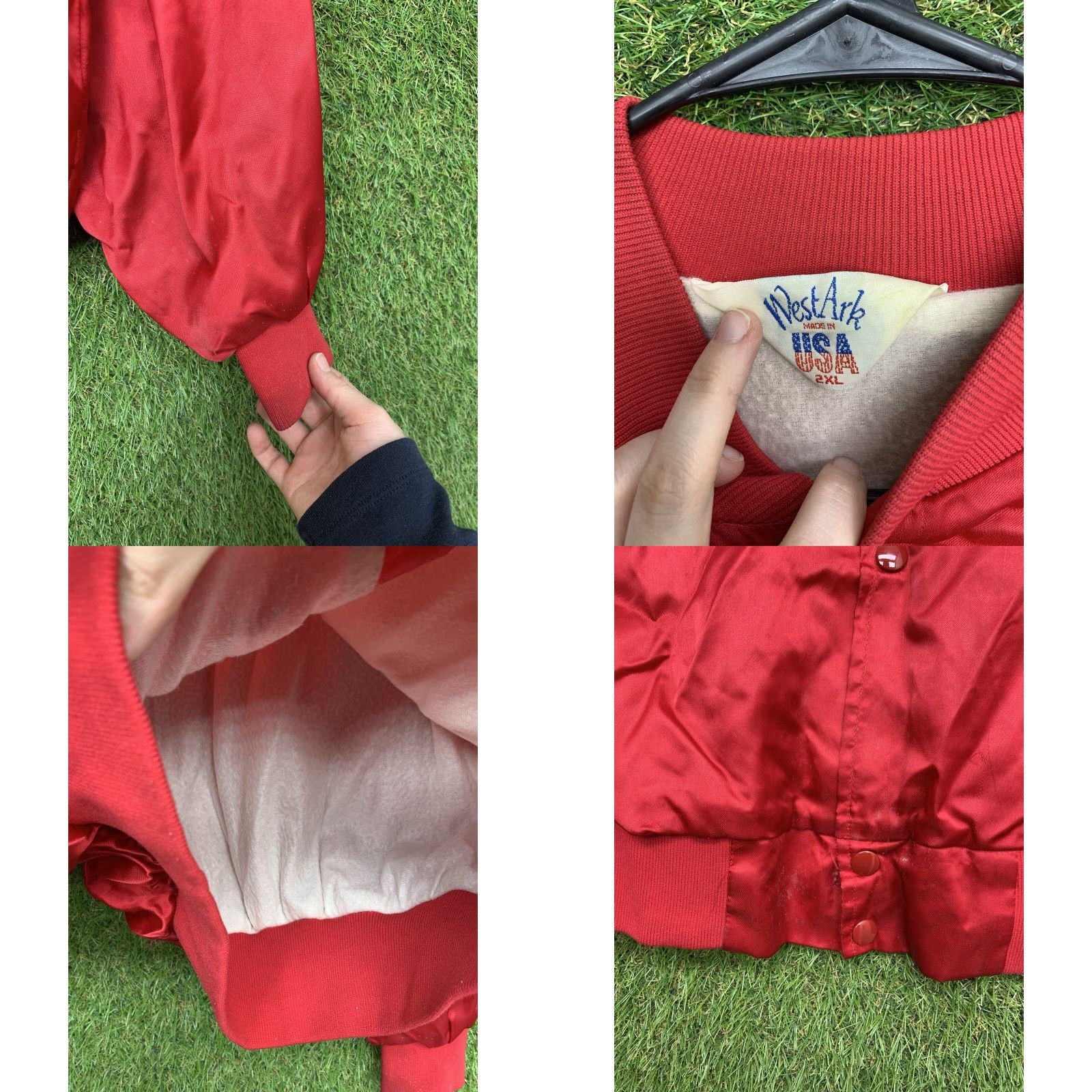 Vintage VINTAGE WestArc Corvette Racing Satin Jacket Mens 2XL Red Puffer Coat Full Zip USA Satin Jacket 90s Racing Mens Red 2XL Size US XXL / EU 58 / 5 - 9 Thumbnail