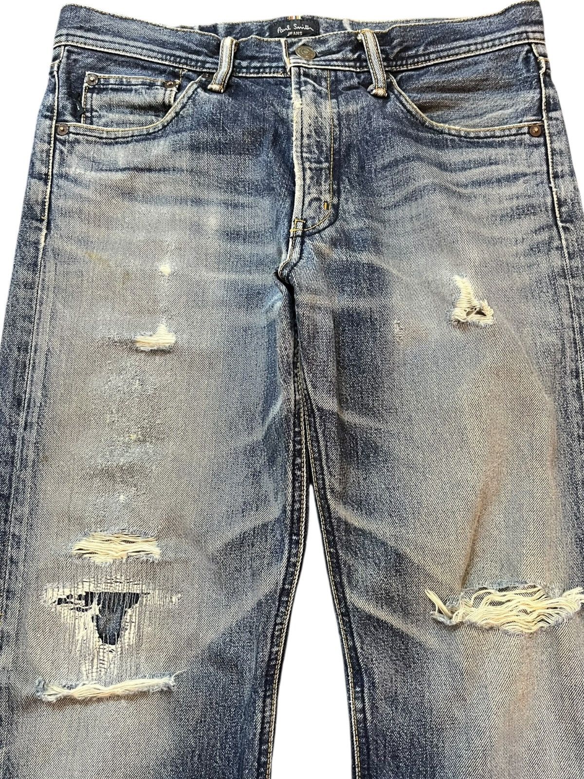 Paul Smith Vintage Paul Smith Grunge Distressed Denim Size US 31 - 2 Thumbnail