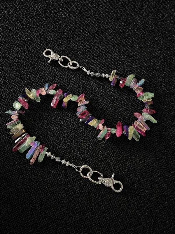 Jewelry Colored Ore Wallet Chain, Y2K Pants Chain Size ONE SIZE - 6 Thumbnail