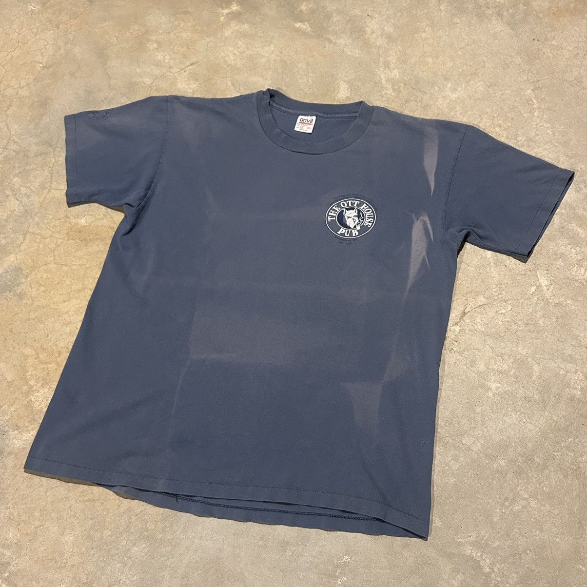 Vintage Vintage 1990s Sunfaded The Ott House Pub Bar Dog Tee Size US XL / EU 56 / 4 - 2 Thumbnail