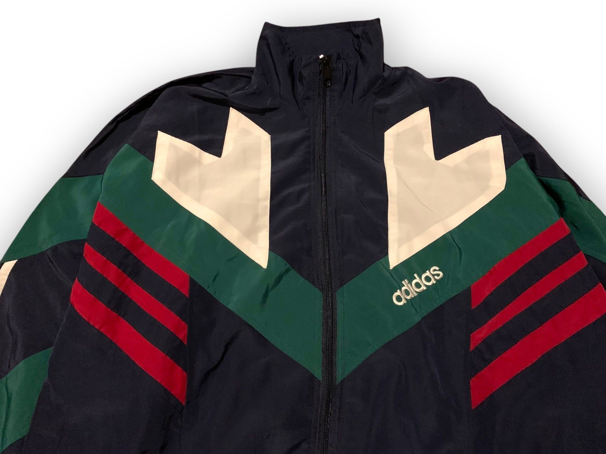 Adidas Adidas Vintage Jacket 3 Stripes Retro 90s 90s Size US L / EU 52-54 / 3 - 2 Thumbnail