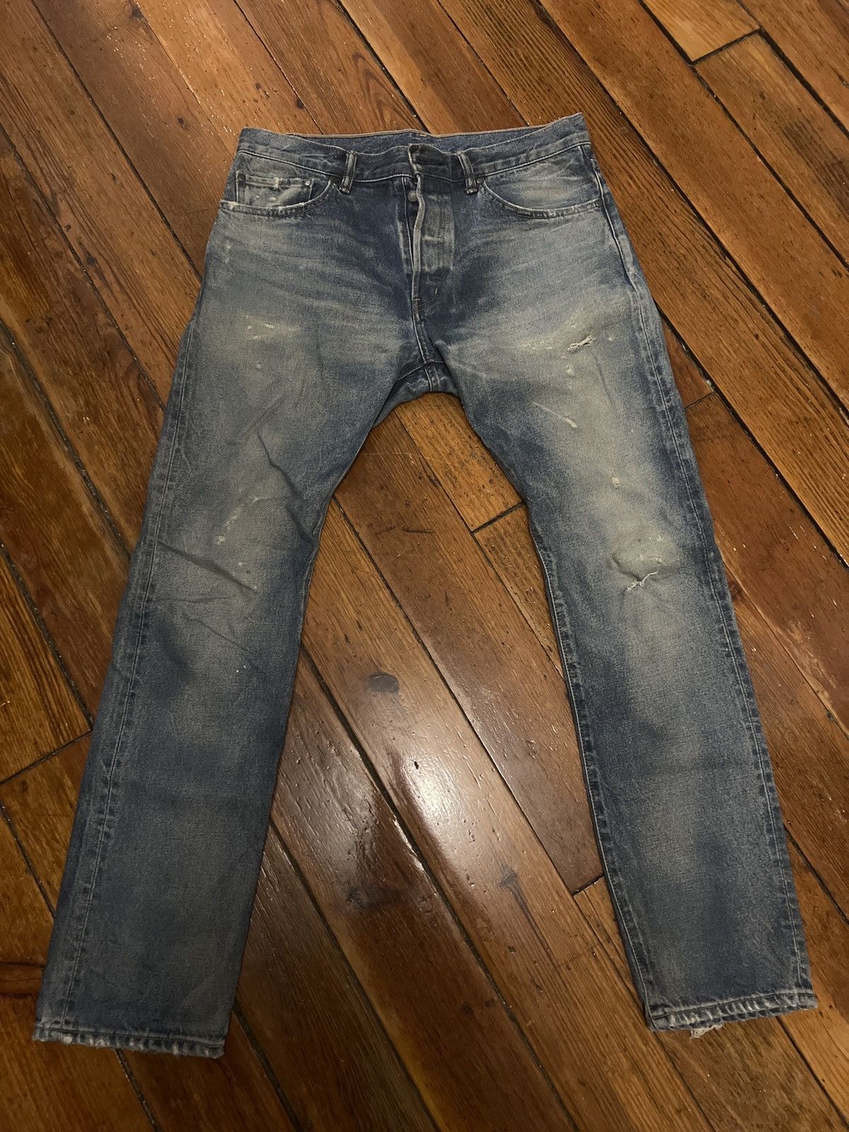 Image of John Elliott 5 Pocket Denim in Blue, Men's (Size 30)