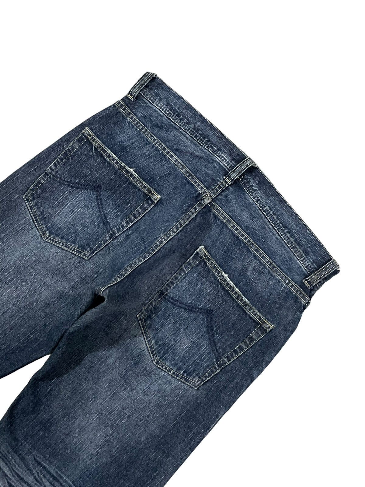 Seditionaries Vintage Y2K Punk Style Patches Denim Loose Distressed Jeans Size US 33 - 9 Thumbnail