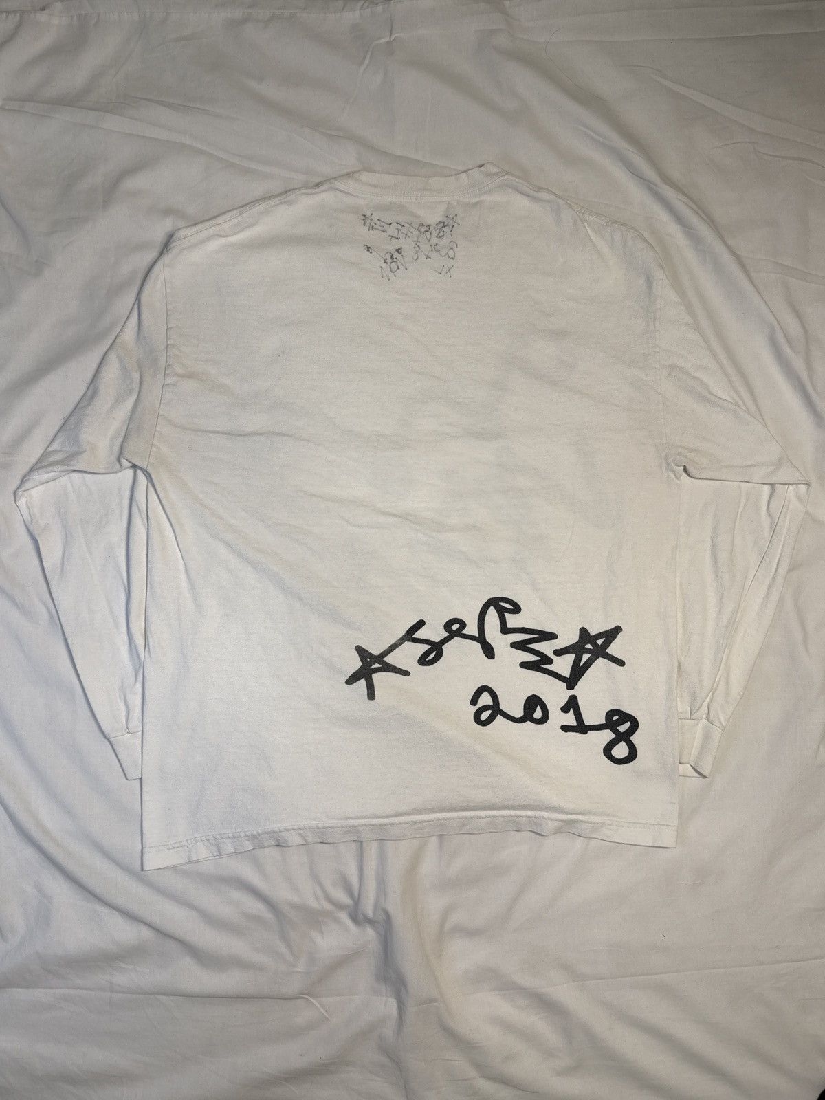 Asspizza Asspizza 2018 White Long Sleeve Tee Shirt Size US L / EU 52-54 / 3 - 4 Thumbnail