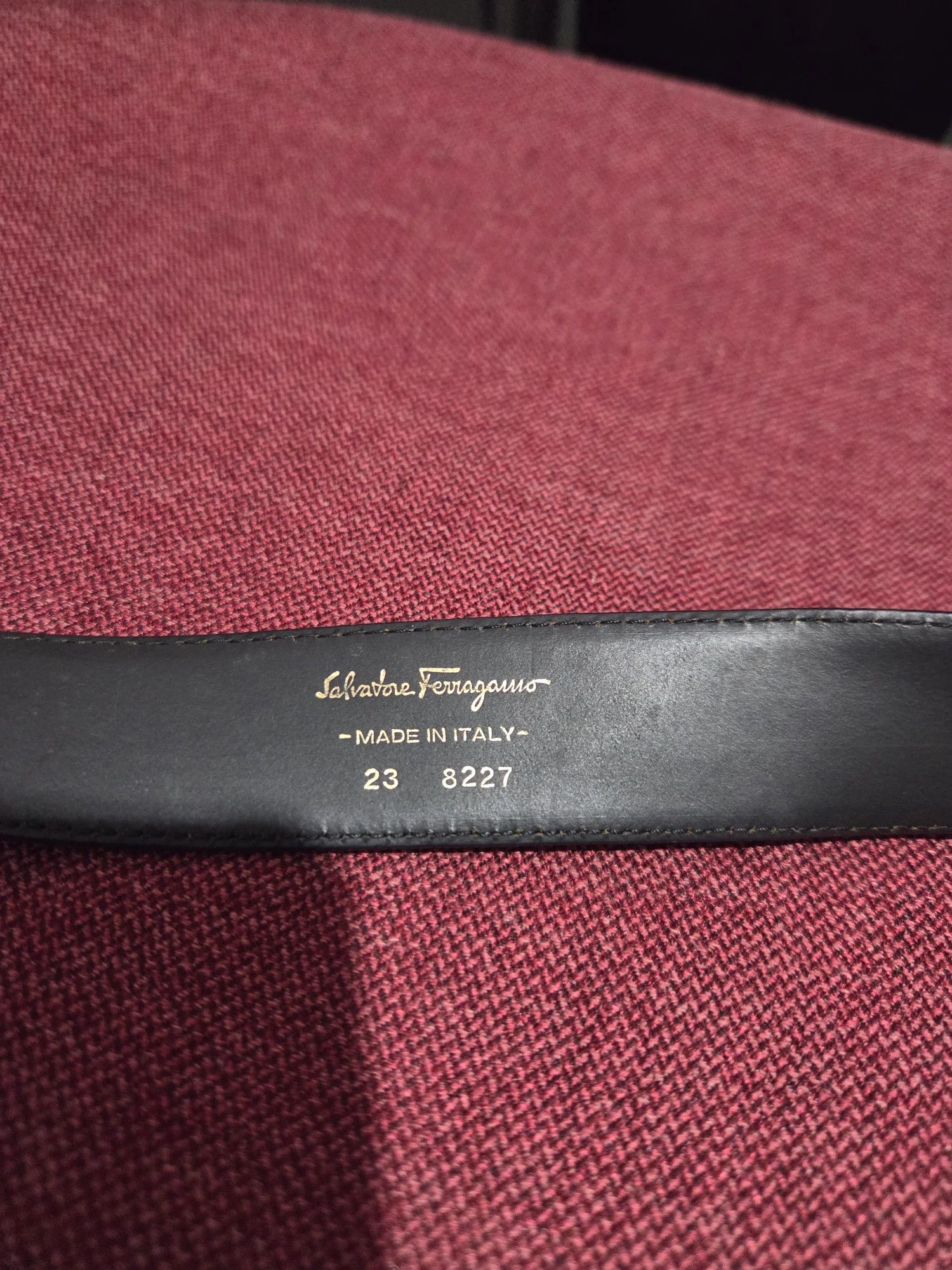 Salvatore Ferragamo Salvatore Ferragamo Black Leather Gancini Buckle Belt Style 8227 Size ONE SIZE - 2 Thumbnail