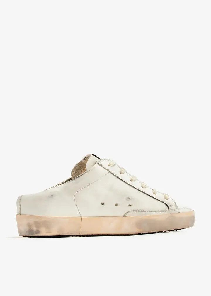 Golden Goose o1bcso1str0725 Super-Star Sabot Sneakers in White Size US 9 / IT 39 - 1 Thumbnail