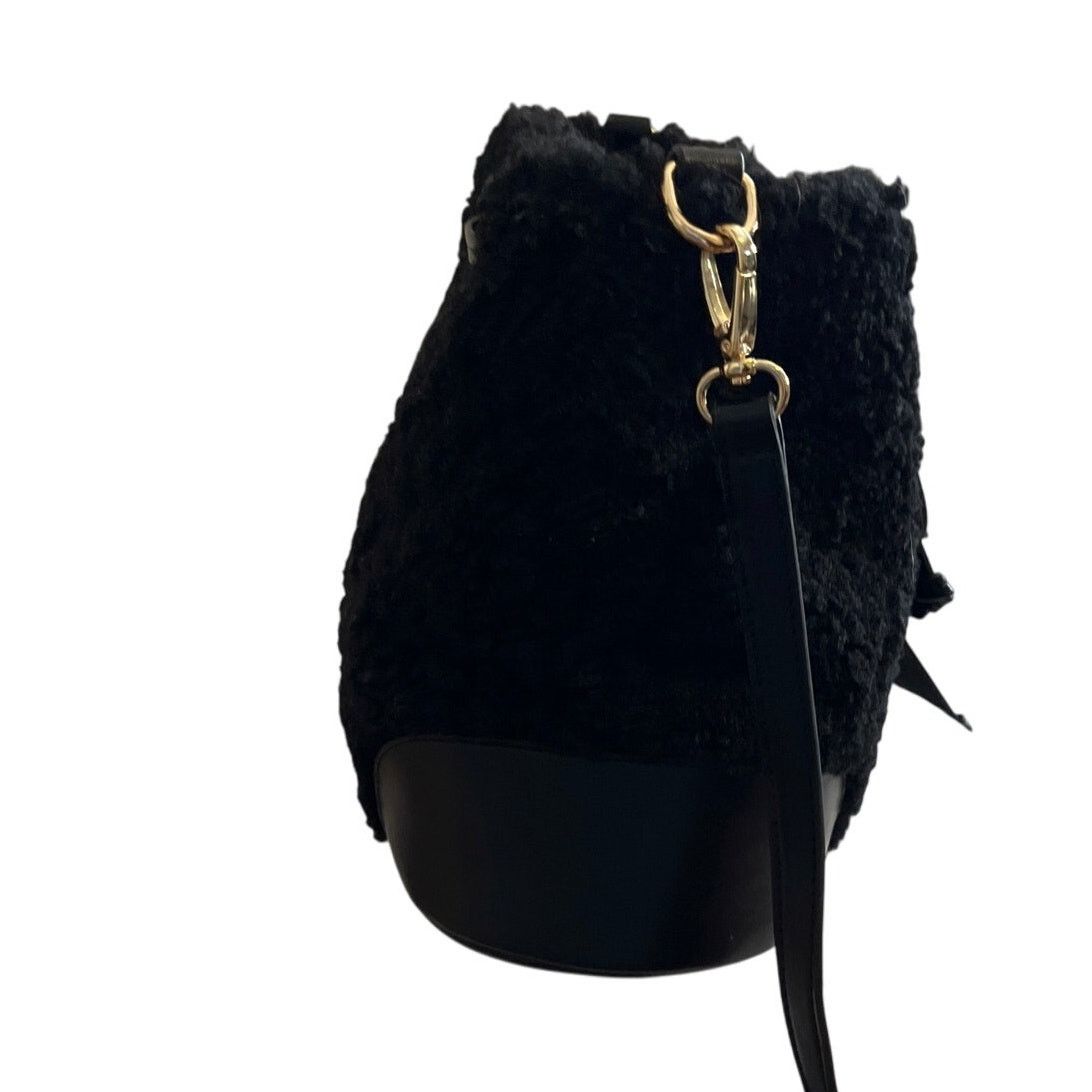 Isaac Mizrahi Isaac Mizrahi Black Faux fur Leather Hobo Bucket Bag Size ONE SIZE - 3 Thumbnail