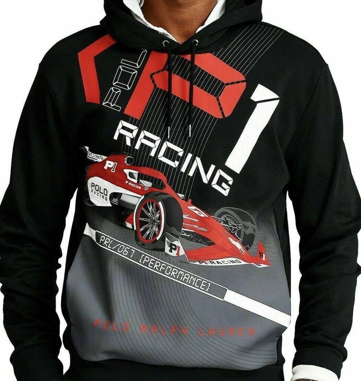 Polo Ralph Lauren POLO RALPH LAUREN - P1 Racing Interlock Black/Red Hoodie Size US L / EU 52-54 / 3 - 4 Thumbnail