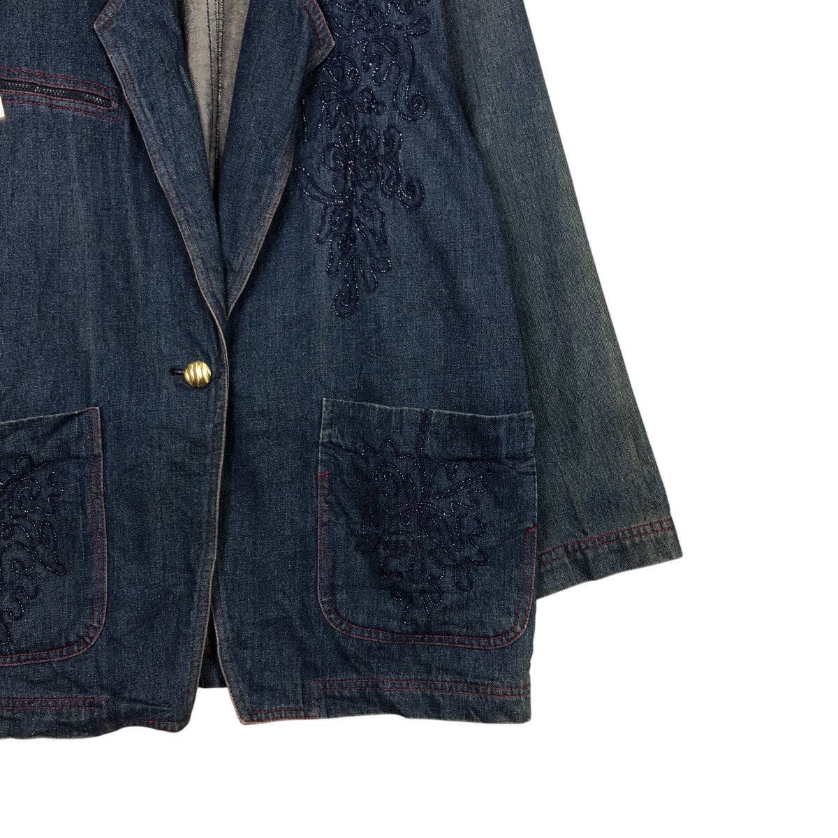Japanese Brand 📌Vintage Denim Chore Jacket Fila Multi Pocket Issey Miyake Size US L / EU 52-54 / 3 - 6 Thumbnail