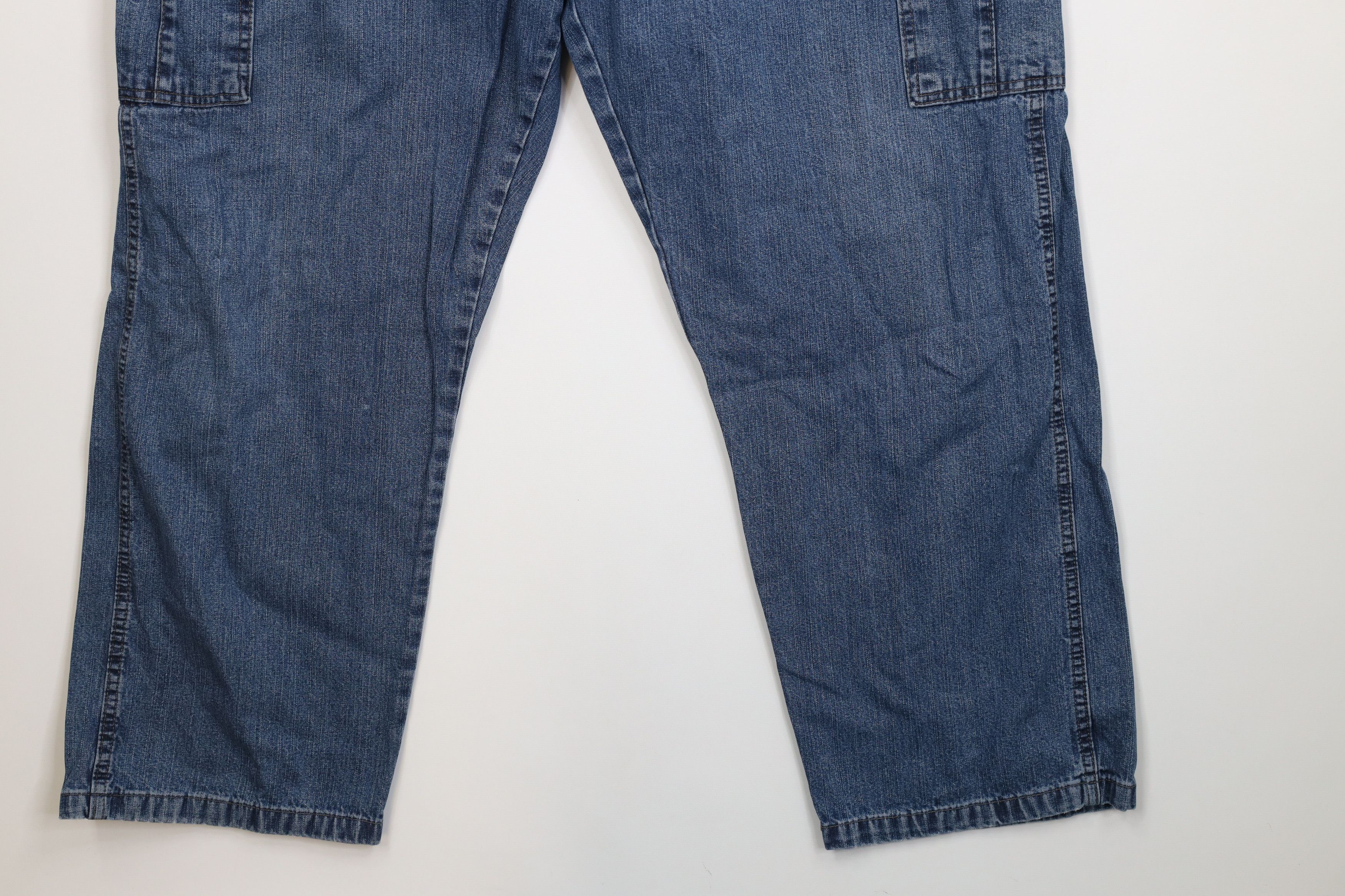 Wrangler Vintage Wrangler Fit Wide Leg Dungaree Cargo Jeans Blue Size US 40 / EU 56 - 5 Thumbnail