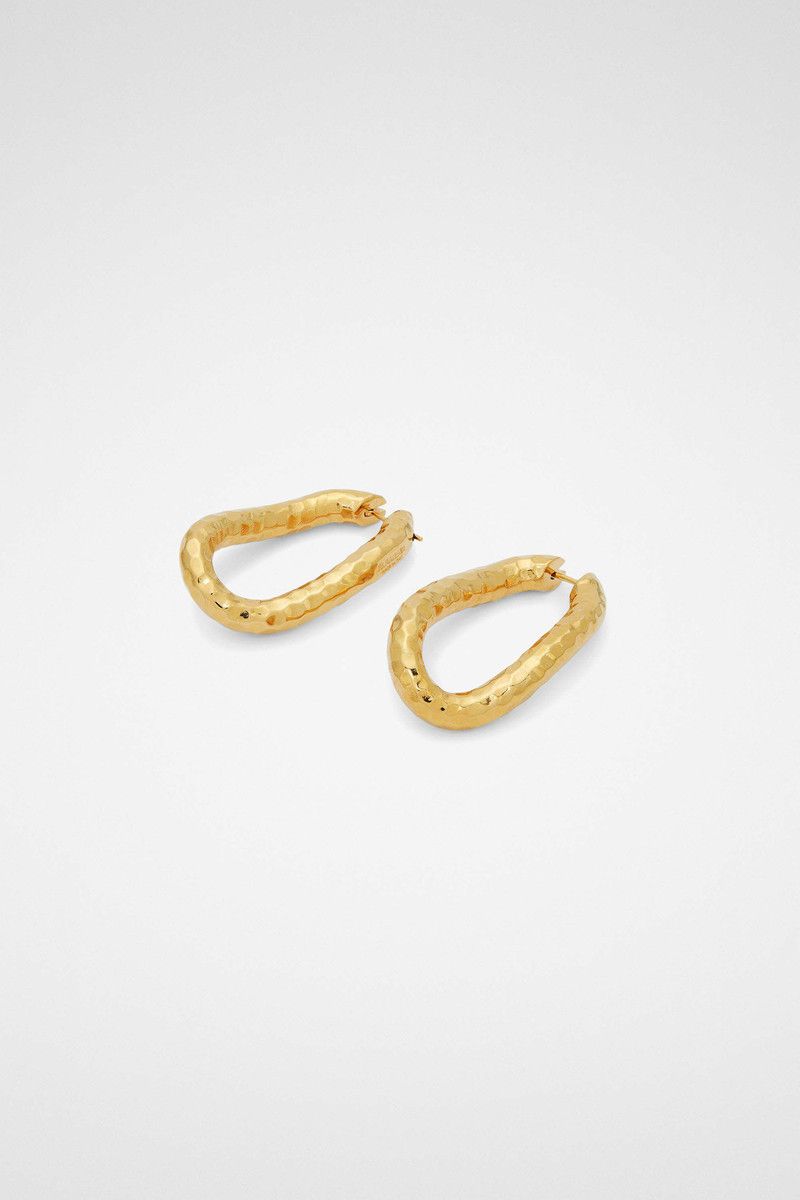 Jil Sander o1loc1c0426 Size:OS/Earrings in Golden Size ONE SIZE - 2 Thumbnail