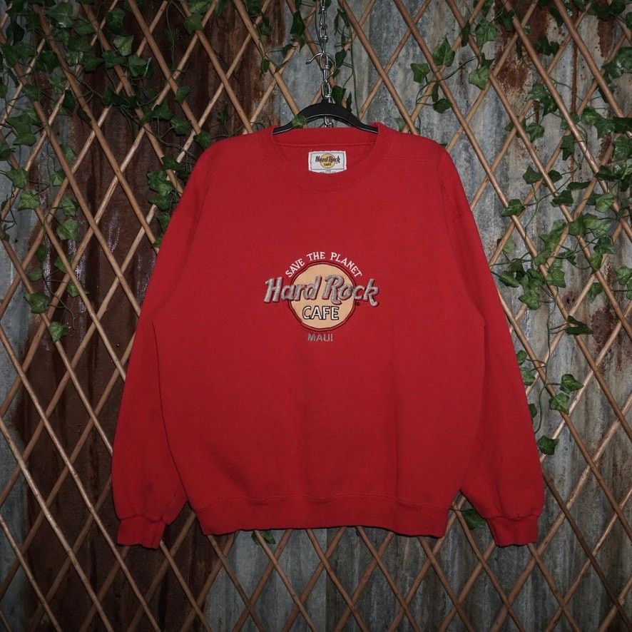 Hard Rock Cafe Large -Vintage Y2K Hard rock cafe miami heavy 90s sweatshirt Size US L / EU 52-54 / 3 - 1 Thumbnail