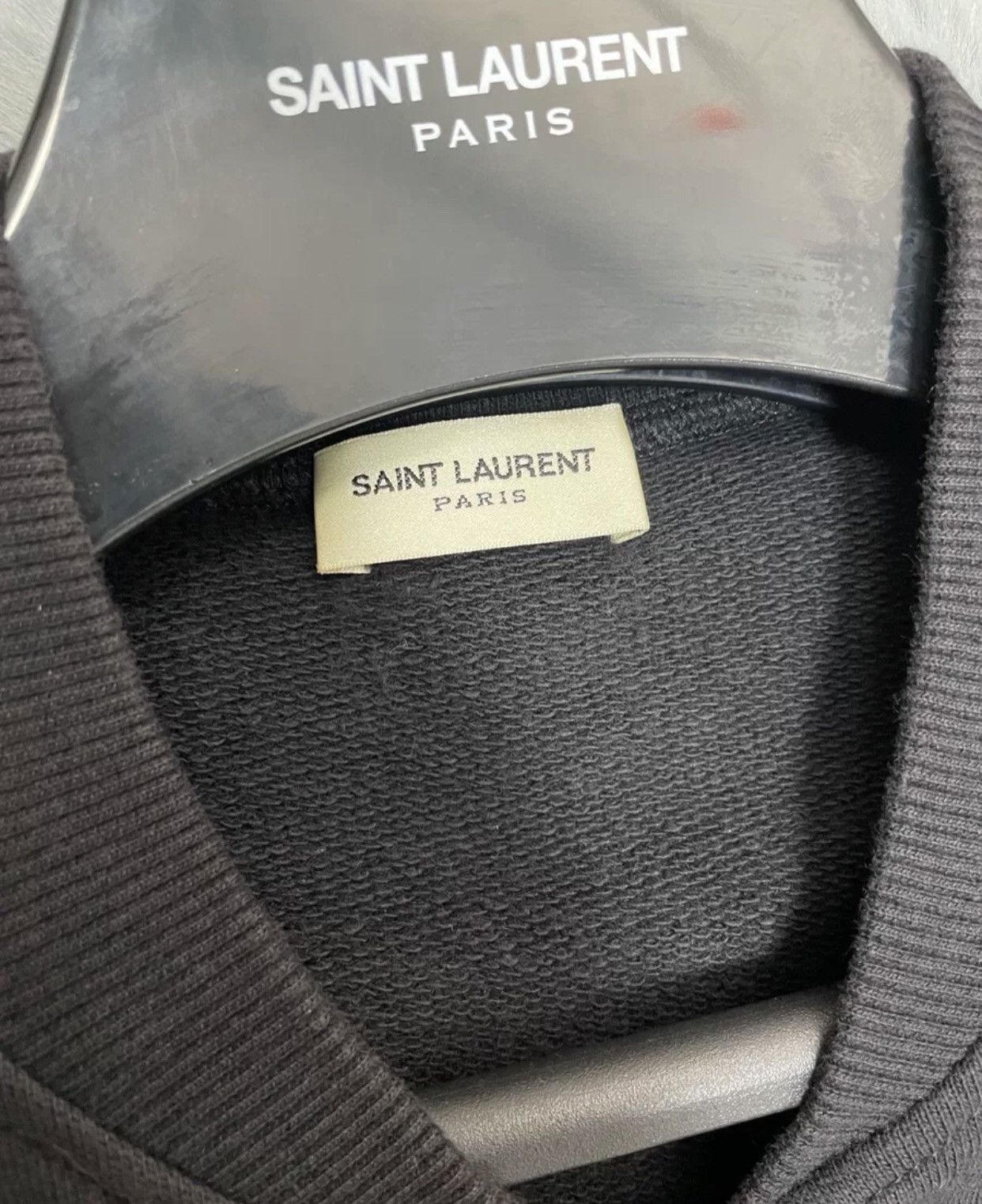 Saint Laurent Paris × Yves Saint Laurent Saint laurent slp 14aw patent sleeve sweater zipper coat Size US L / EU 52-54 / 3 - 3 Thumbnail