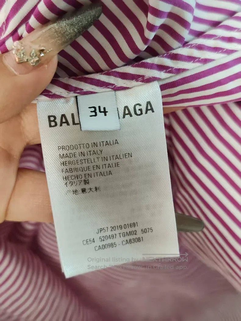 Balenciaga Balenciaga size 34 Back logo shirt Size M / US 6-8 / IT 42-44 - 4 Thumbnail