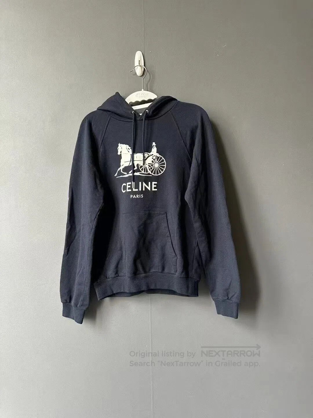 Celine CELINE Deep blue carriage hoodie| Size US L / EU 52-54 / 3 - 1 Thumbnail