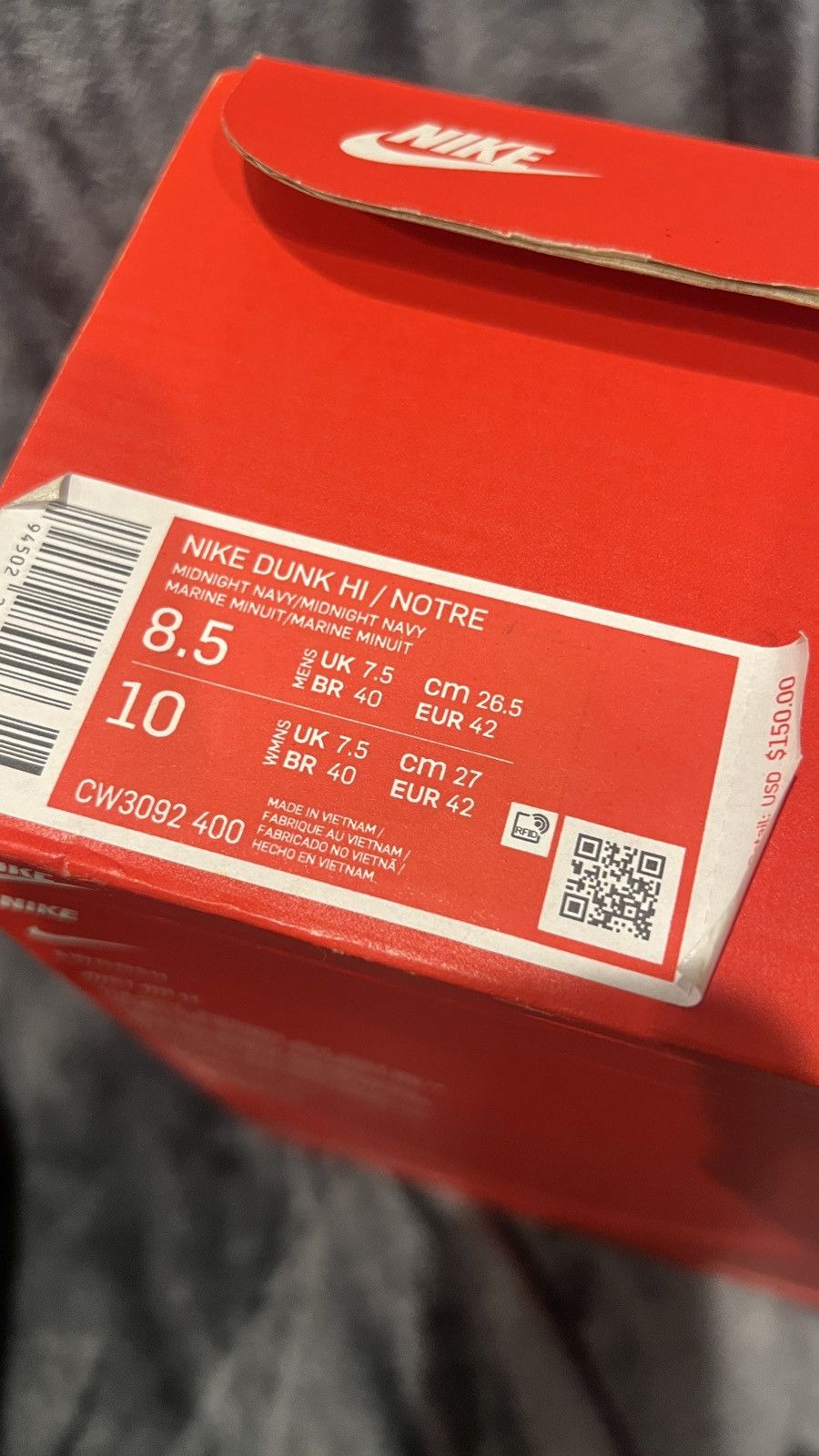 Nike × Notre Notre x Nike Dunk High “Midnight Navy” Size US 8.5 / EU 41-42 - 16 Thumbnail