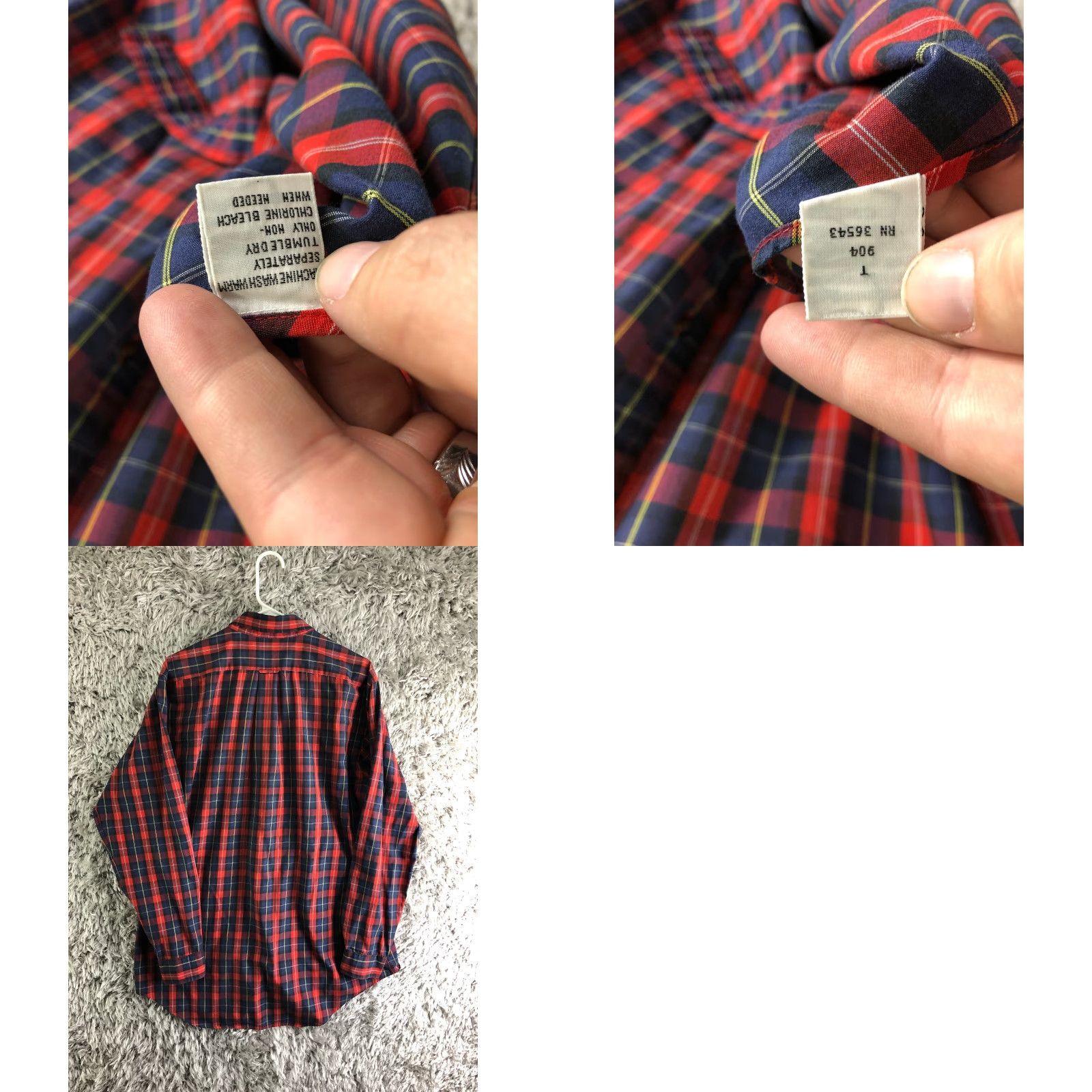 Vintage VINTAGE Osh Kosh B'gosh Mens Large Tall Red Long Sleeve Button-Down Shirt Size US L / EU 52-54 / 3 - 8 Thumbnail