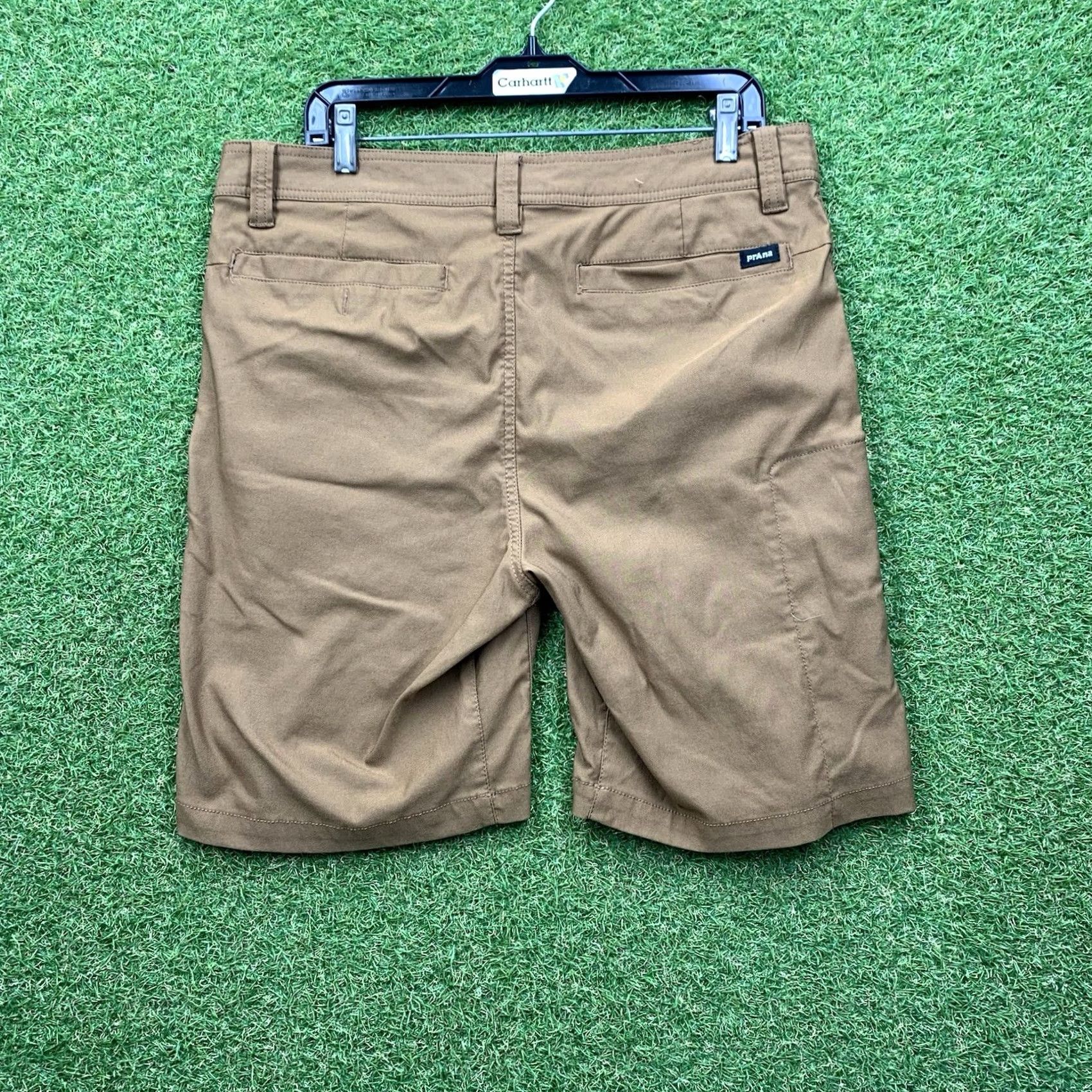 Prana prAna Shorts Mens 34 x9 Standard Fit Stretch Hiking Outdoor Brown M3VAHS116 Size US 34 / EU 50 - 2 Thumbnail