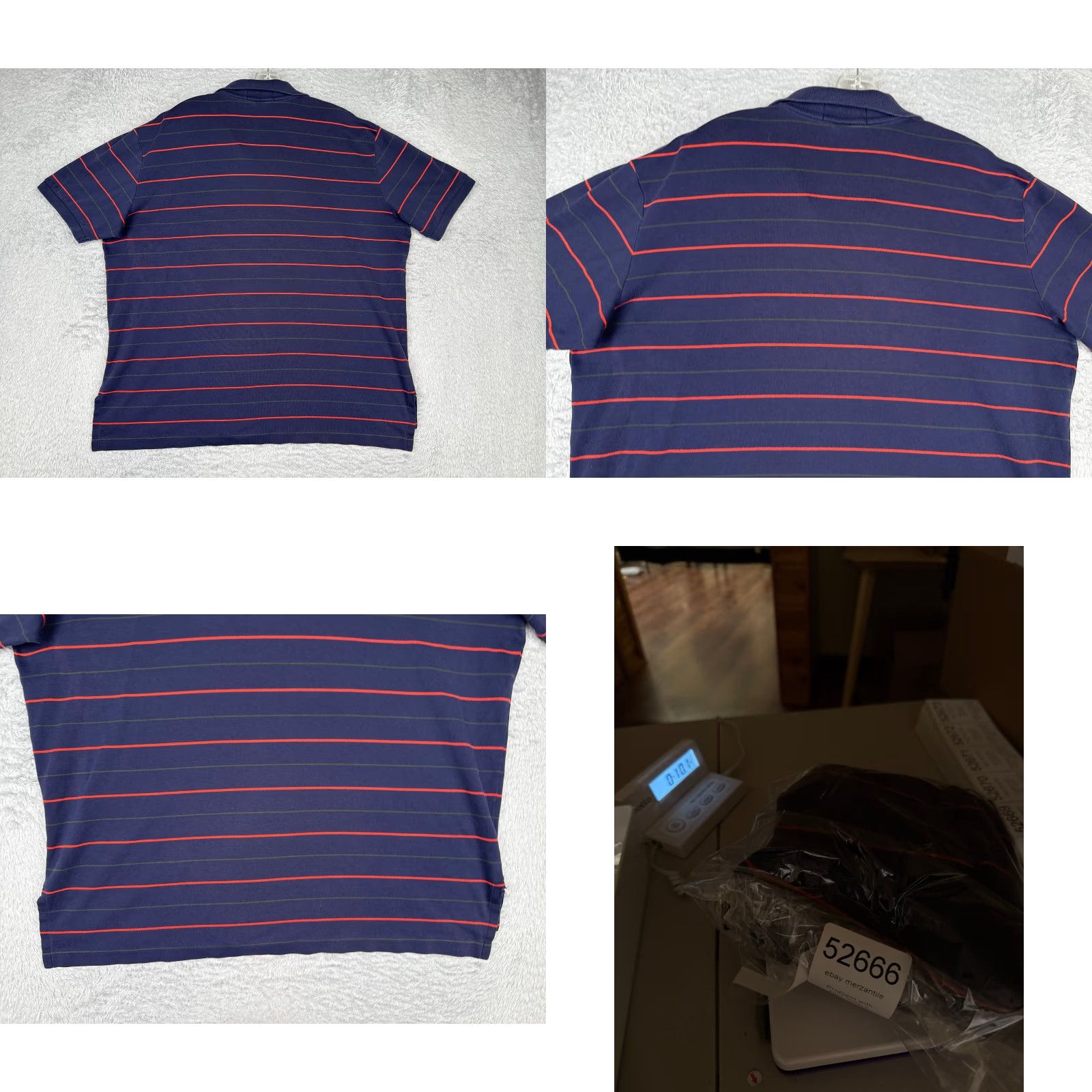 Ralph Lauren VINTAGE Polo Ralph Lauren Shirt Men Extra Large Blue Red Stripe 100% Cotton Striped READ Size US XL / EU 56 / 4 - 9 Thumbnail