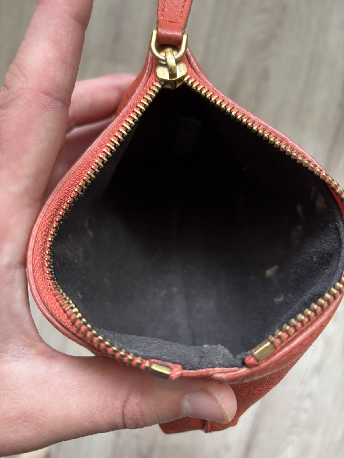 Burberry Burberry Orange Grain Leather Cosmetic Pouch – ROSCROM215CR Size ONE SIZE - 17 Thumbnail