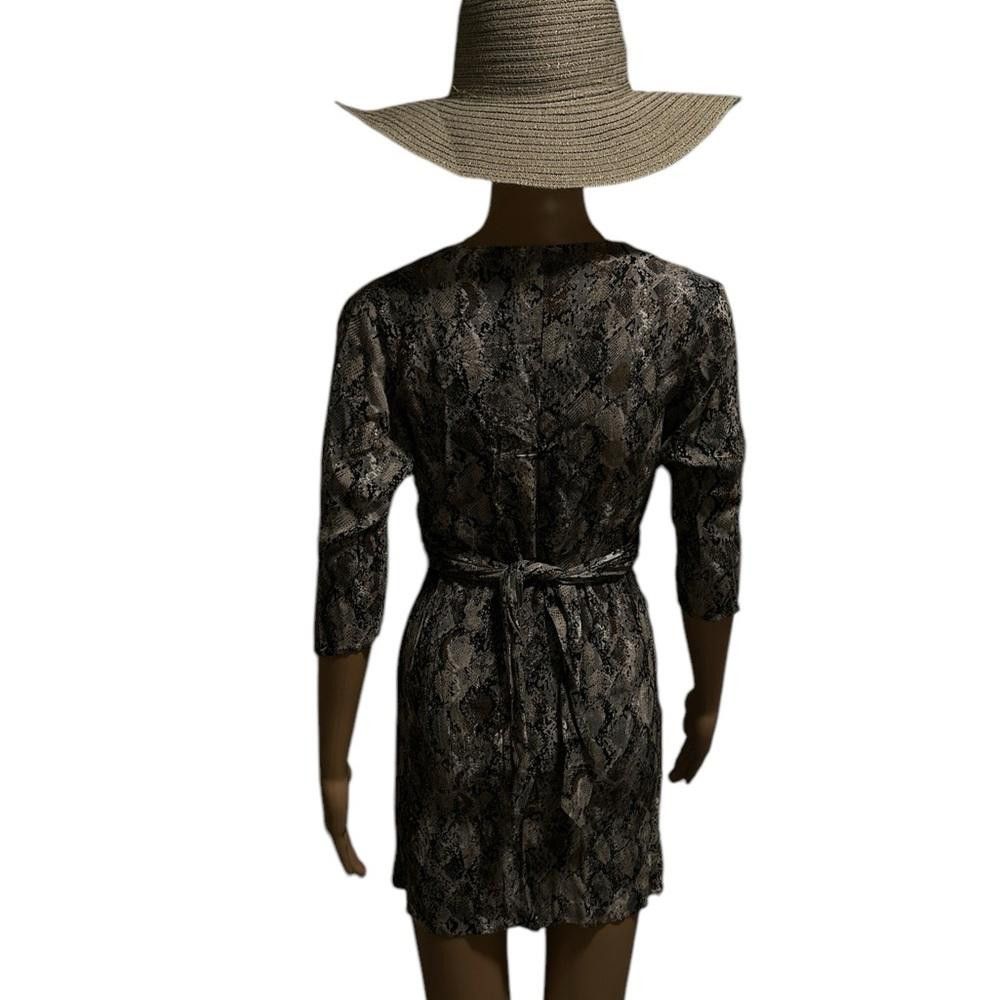Mango Women's Mango Snakeskin Print Mini Dress Size XS / US 0-2 / IT 36-38 - 3 Thumbnail