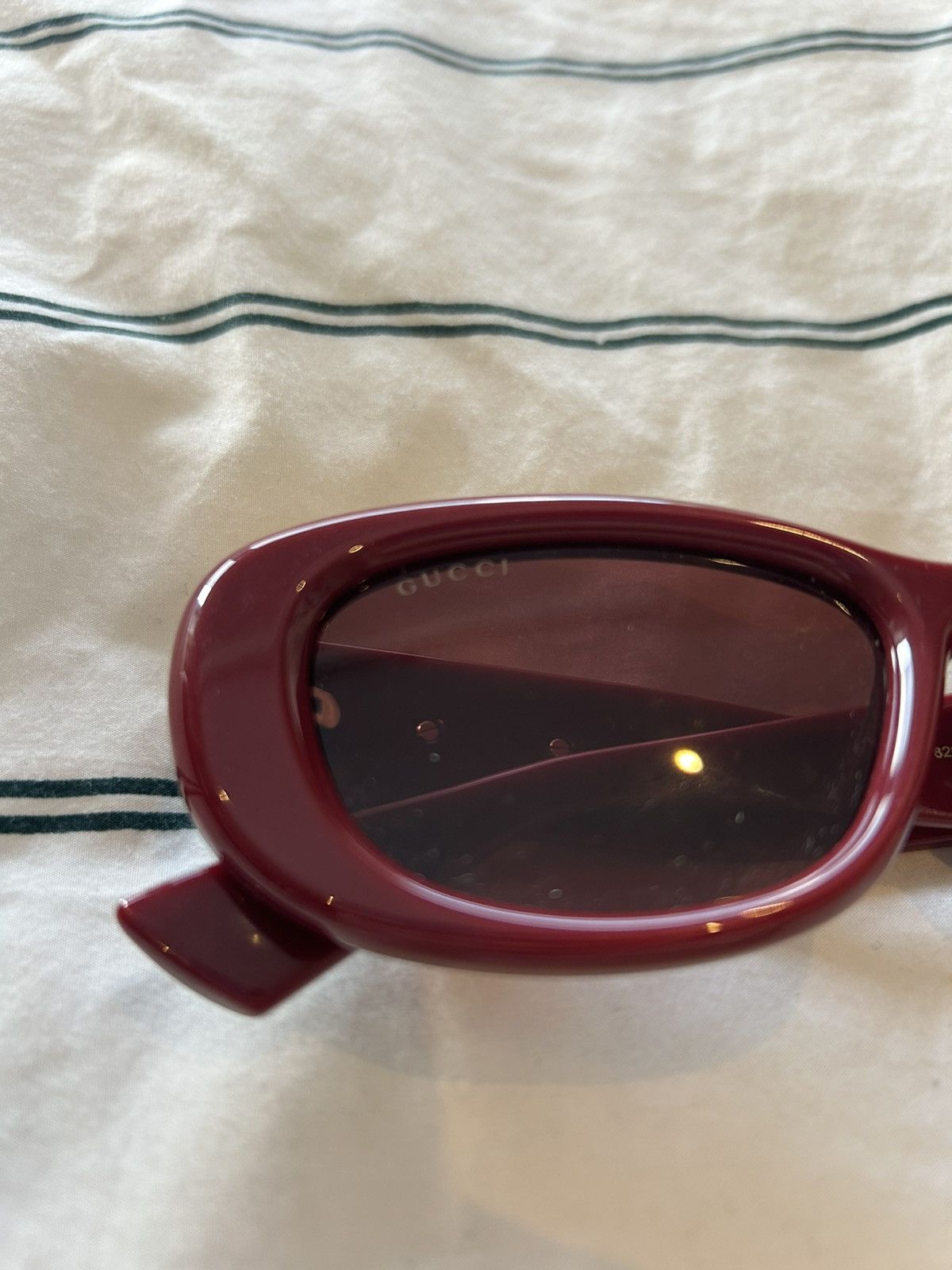Gucci Gucci Wine Red sunglasses Size ONE SIZE - 3 Thumbnail