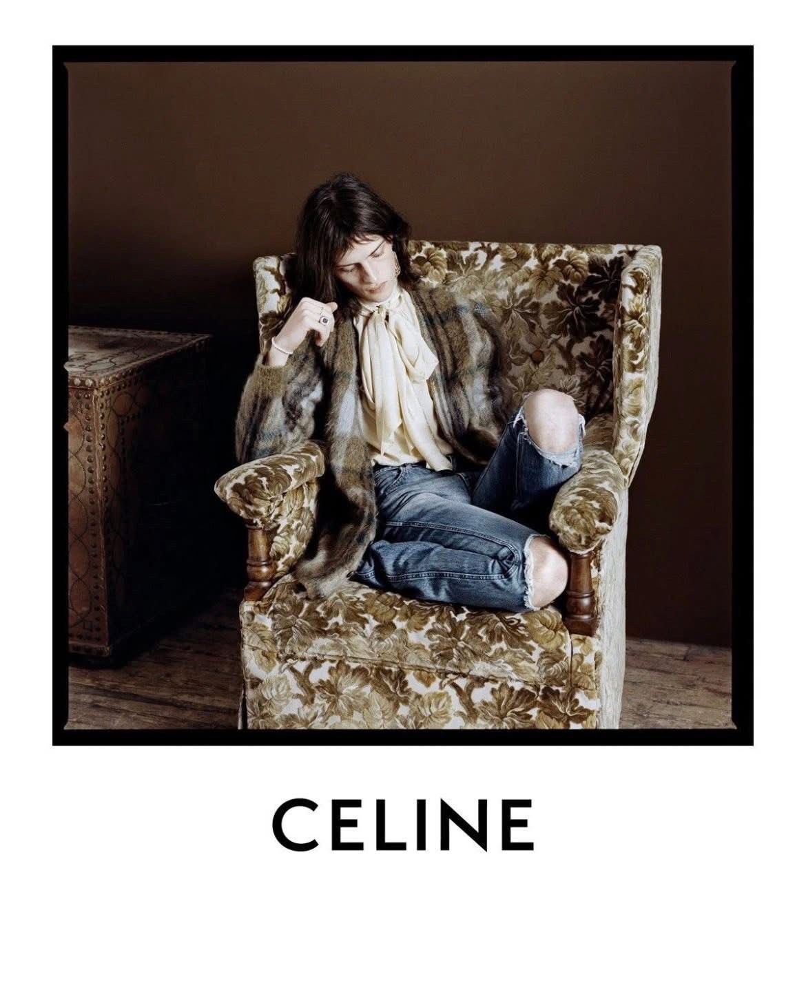 Celine × Hedi Slimane Celine mohair cardigan Size US S / EU 44-46 / 1 - 1 Thumbnail