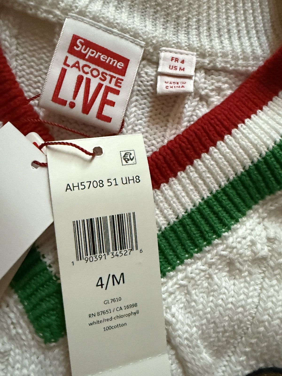 Lacoste × Supreme Lacoste Tennis Sweater Size US M / EU 48-50 / 2 - 3 Thumbnail