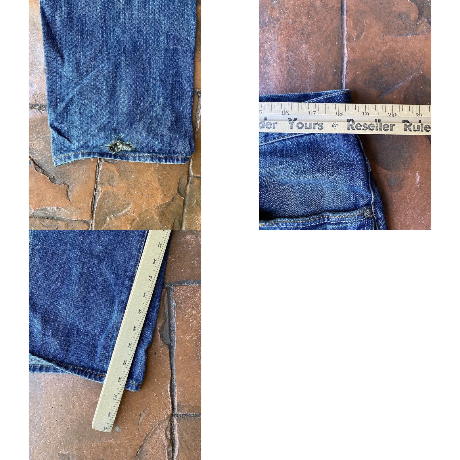 Rocawear VINTAGE Rocawear Jeans Men 36x34 Blue Denim Wide-Leg Baggy Hip Hop Streetwear 90s Mens Jeans Size US 36 / EU 52 - 9 Thumbnail