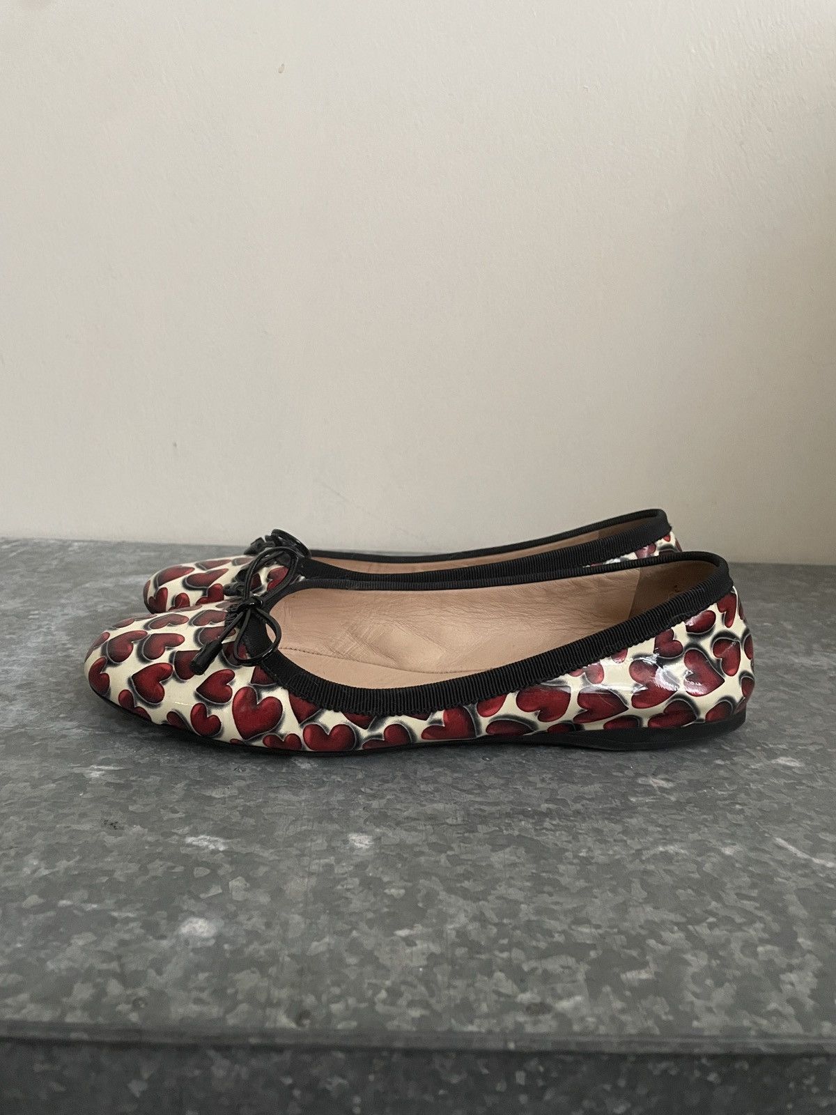 Prada PRADA S/S 2000 HEART BALLET FLATS Size US 6 / IT 36 - 4 Thumbnail