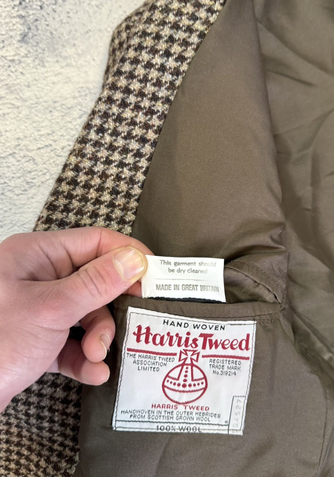 Harris Tweed Harris Tweed Wool Blazer 42 Handwoven Sport Coat Made In UK Size 42R - 9 Thumbnail