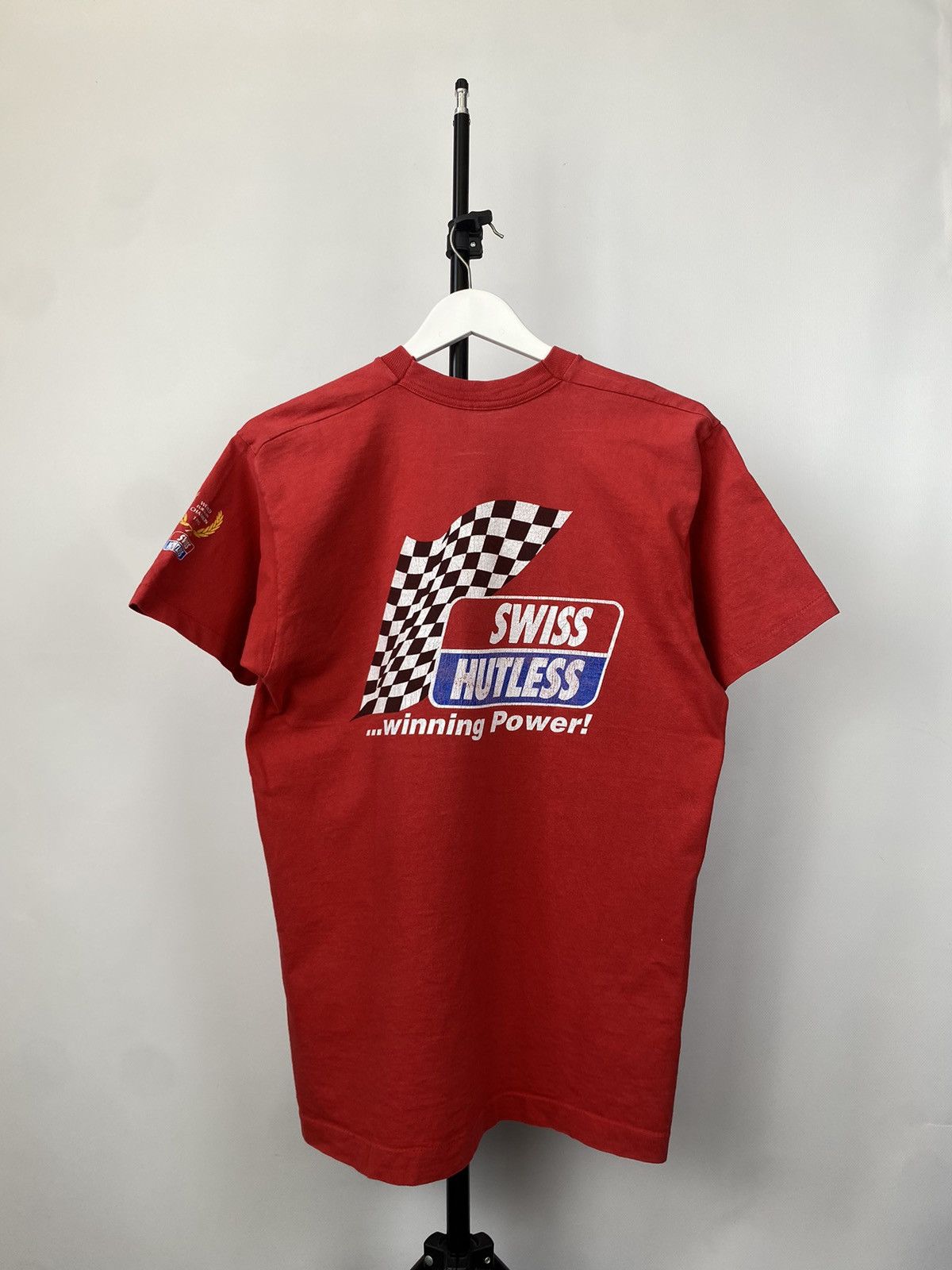 NASCAR × Vintage Racing 90s Swiss Hutless formula F1 Nascar T-Shirt Y2K Size US L / EU 52-54 / 3 - 8 Thumbnail