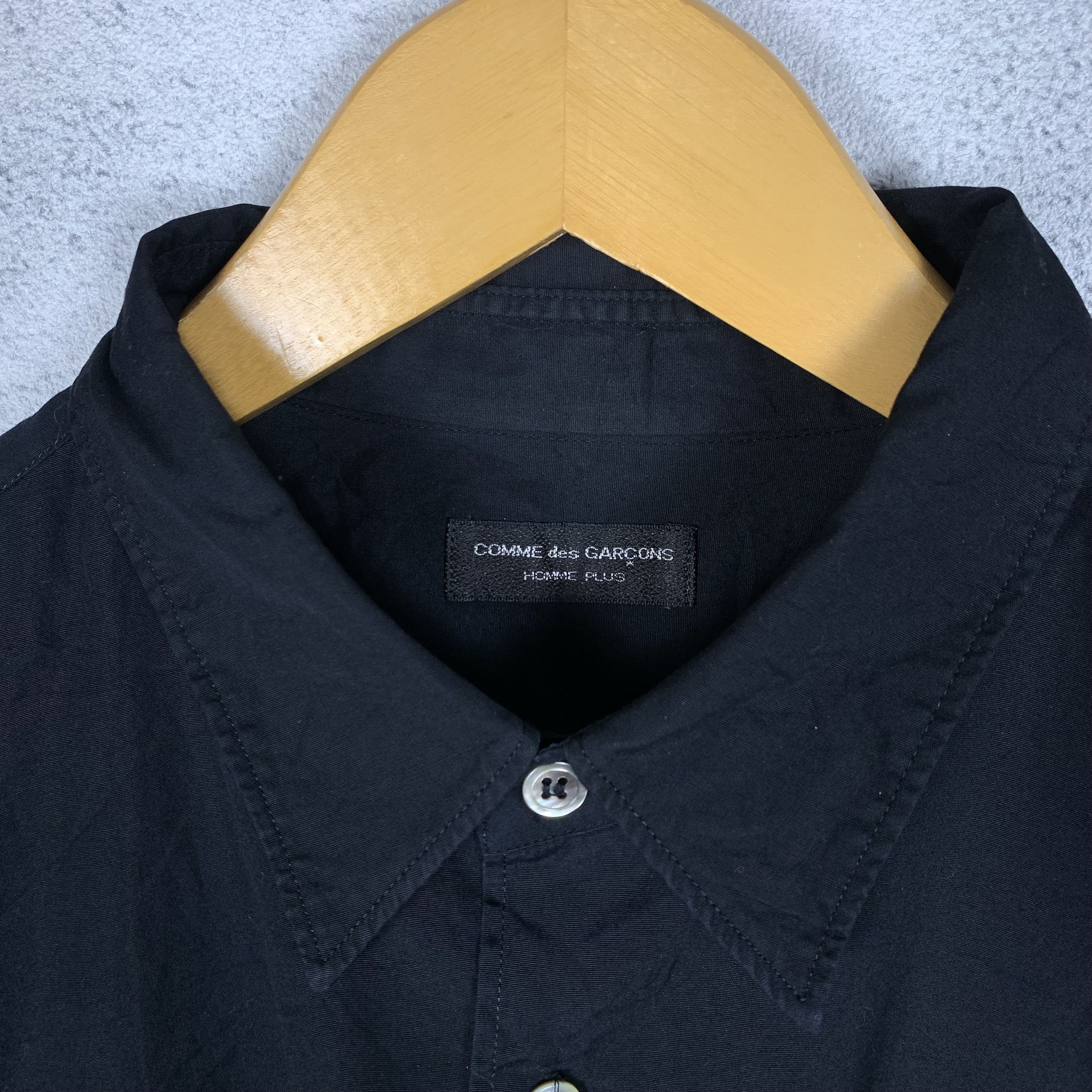 Comme des Garcons CDGH Comme Des Garcons Homme Plus Black Shirt Size US M / EU 48-50 / 2 - 5 Thumbnail