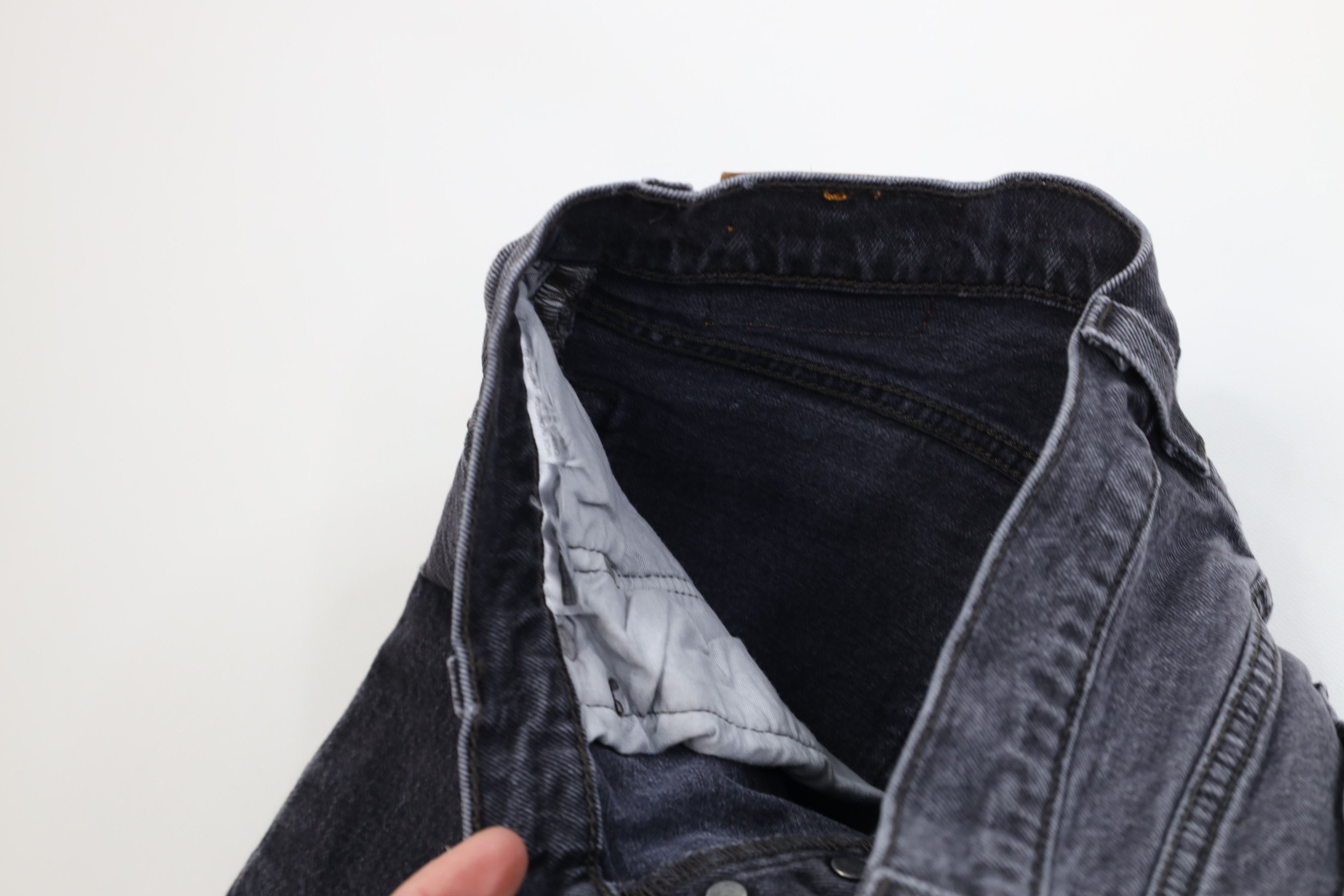 Levi's Vintage Y2K Levis 501xx Button Fly Original Jeans Black Size 28" / US 6 / IT 42 - 7 Thumbnail