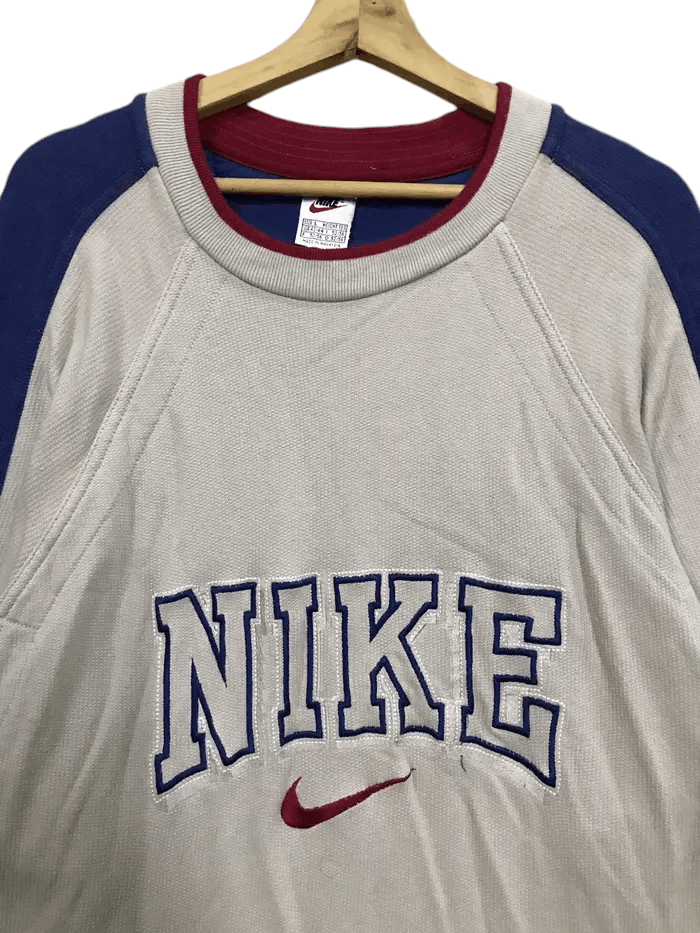 Nike Vintage 90's Nike Oversized Sweatshirts Size US L / EU 52-54 / 3 - 3 Thumbnail