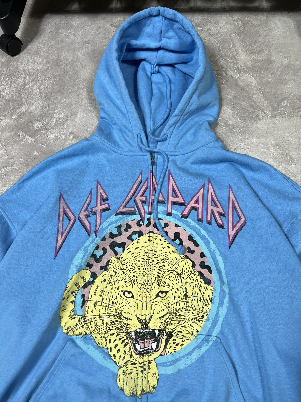 Band Tees Vintage Def Lepard Y2k Baggy Zip Hoodie Size US M / EU 48-50 / 2 - 5 Thumbnail
