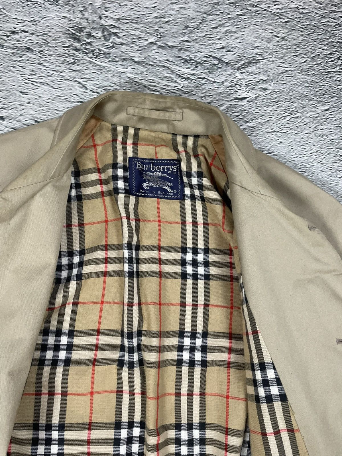 Burberry Burberrys trench coat beige wool lining vintage nova check Size US XL / EU 56 / 4 - 5 Thumbnail