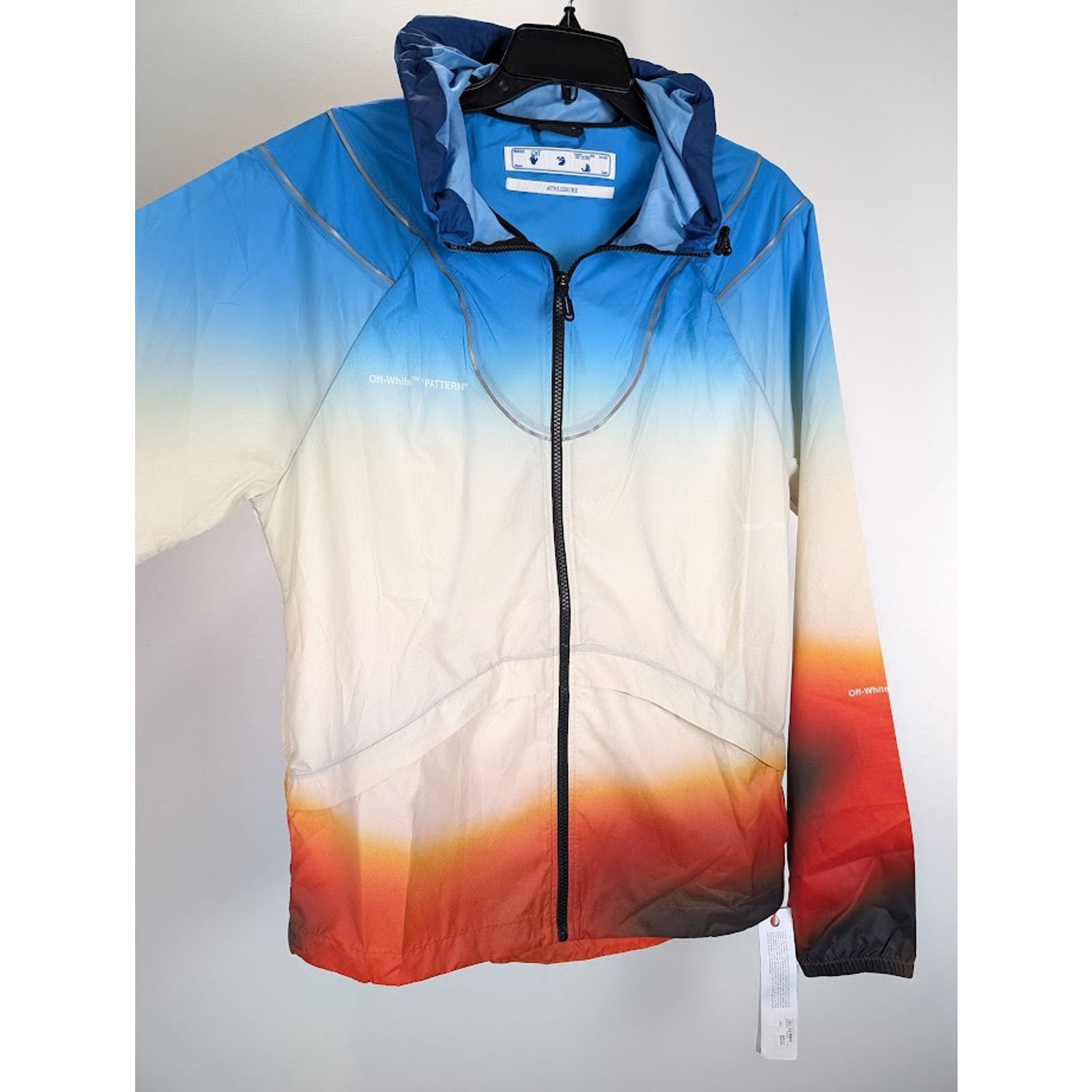Off-White o1rshd1 ATHL Off Stamp Printed Jacket in Multicolor Size US XL / EU 56 / 4 - 10 Thumbnail