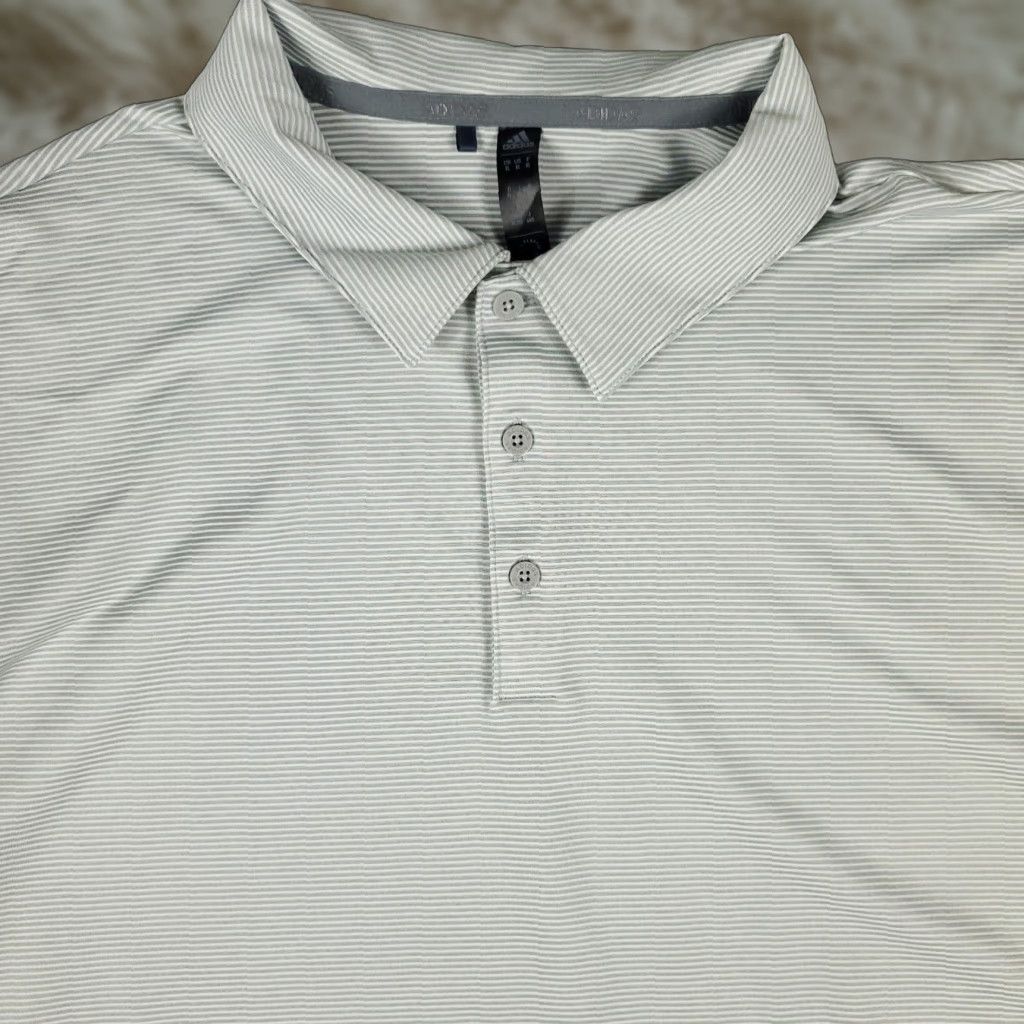 Adidas Adidas Polo Shirt Mens Size XL Gray Striped Casual Golf Short Sleeve Polo Shirt Adidas Mens XL Gray Striped Casual Golf Short Sleeve Size US XL / EU 56 / 4 - 1 Thumbnail