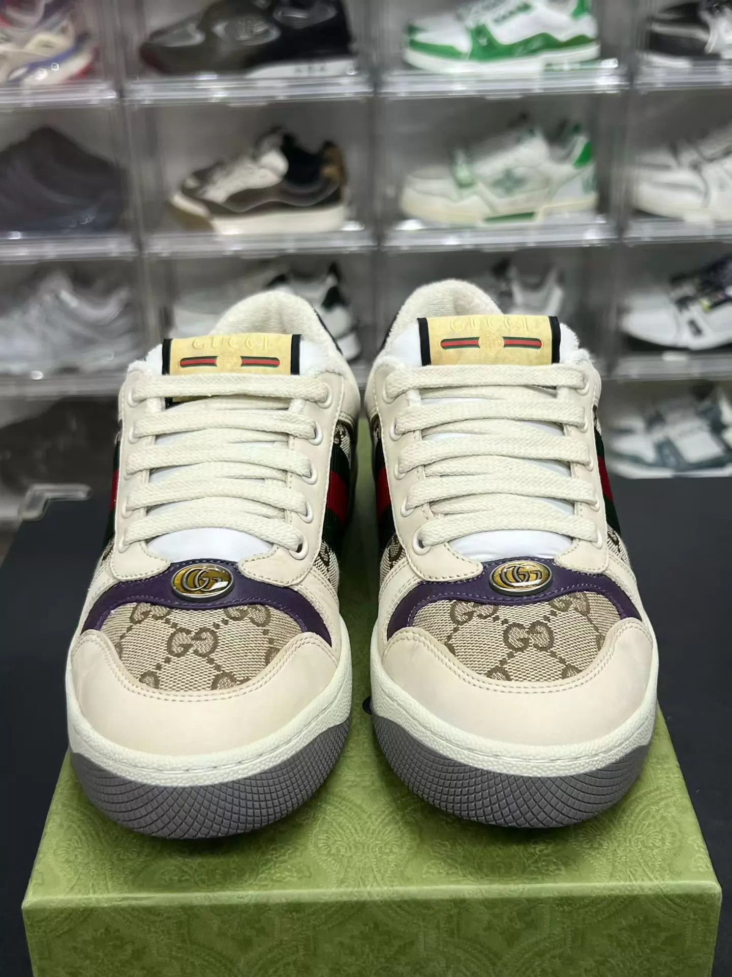 Gucci GUCCI GG Distressed Sneakers Ebony EU 37 Like New Size US 6.5 / IT 36.5 - 2 Thumbnail