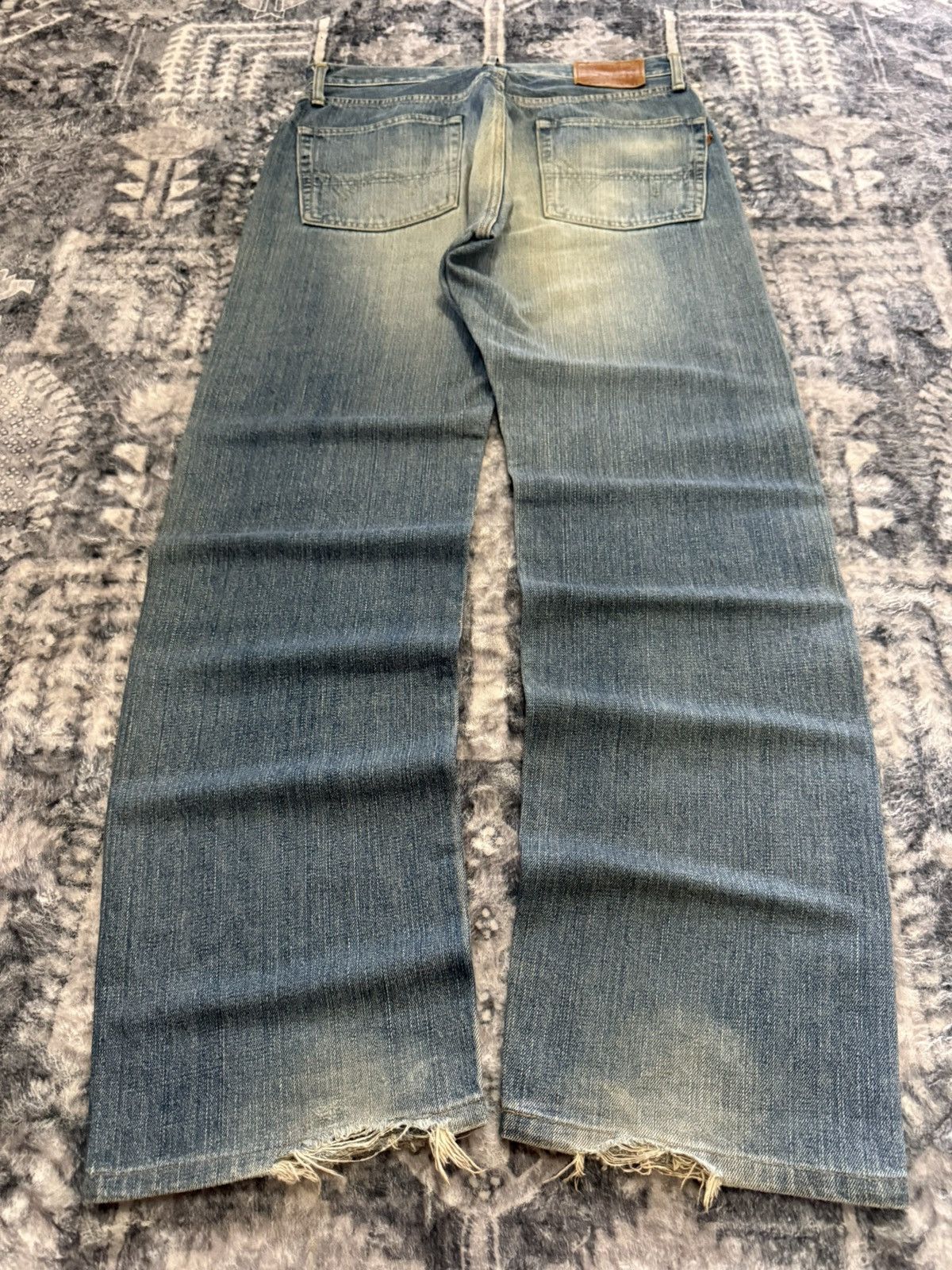 Japanese Brand EDWIN 505 Muddy Wash Selvedge Jeans Straight Loose Size US 32 / EU 48 - 3 Thumbnail
