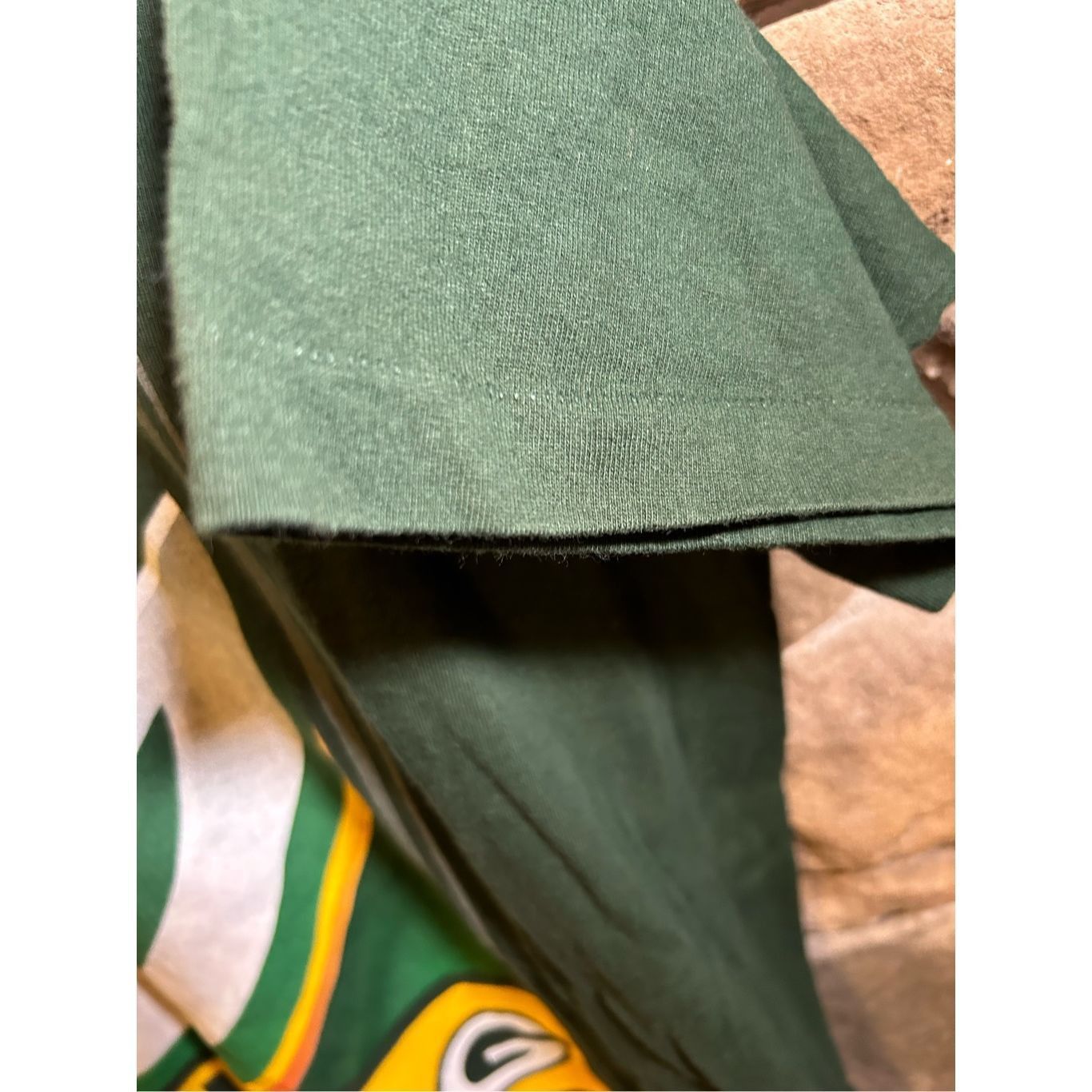 Vintage Vintage 1990s Single Stitch Green Bay Packers Tshirt Size US XL / EU 56 / 4 - 3 Thumbnail