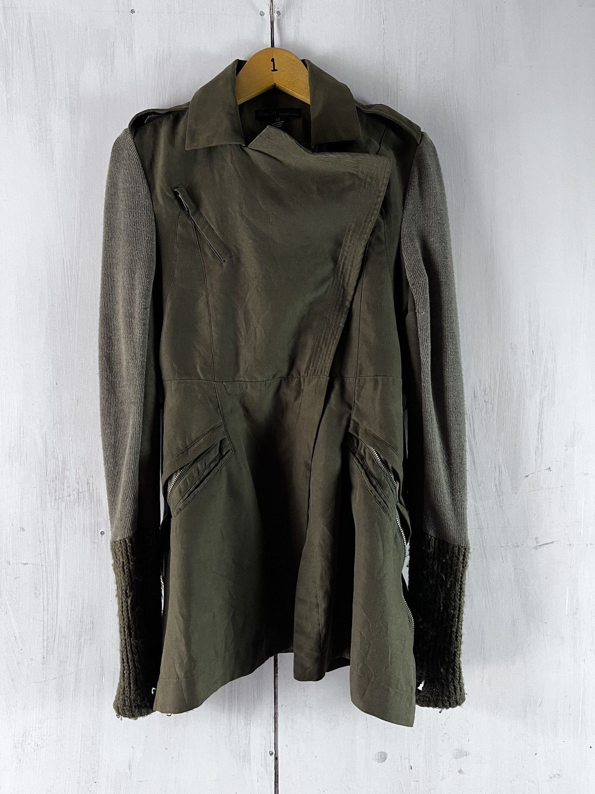Japanese Brand Asyemmetric Lgb Style jacket by Hanii W Size US L / EU 52-54 / 3 - 1 Thumbnail